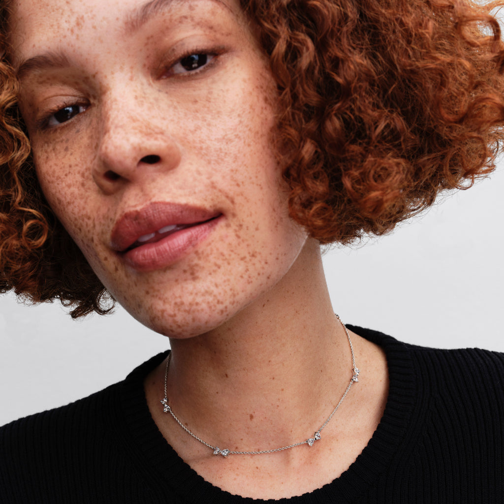 Bow Station Chain Necklace