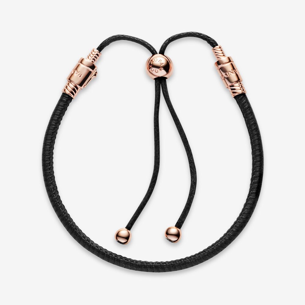 Pandora Moments Leather Slider Bracelet