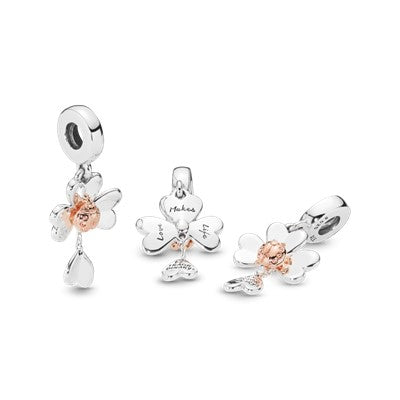 Clover & Ladybird Dangle Charm