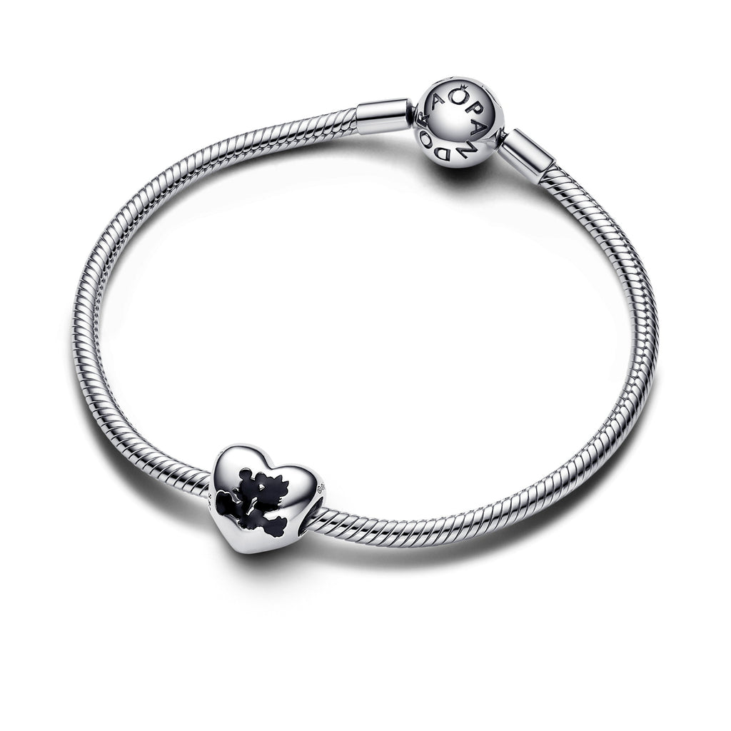 Disney Mickey Mouse & Minnie Mouse Heart Charm