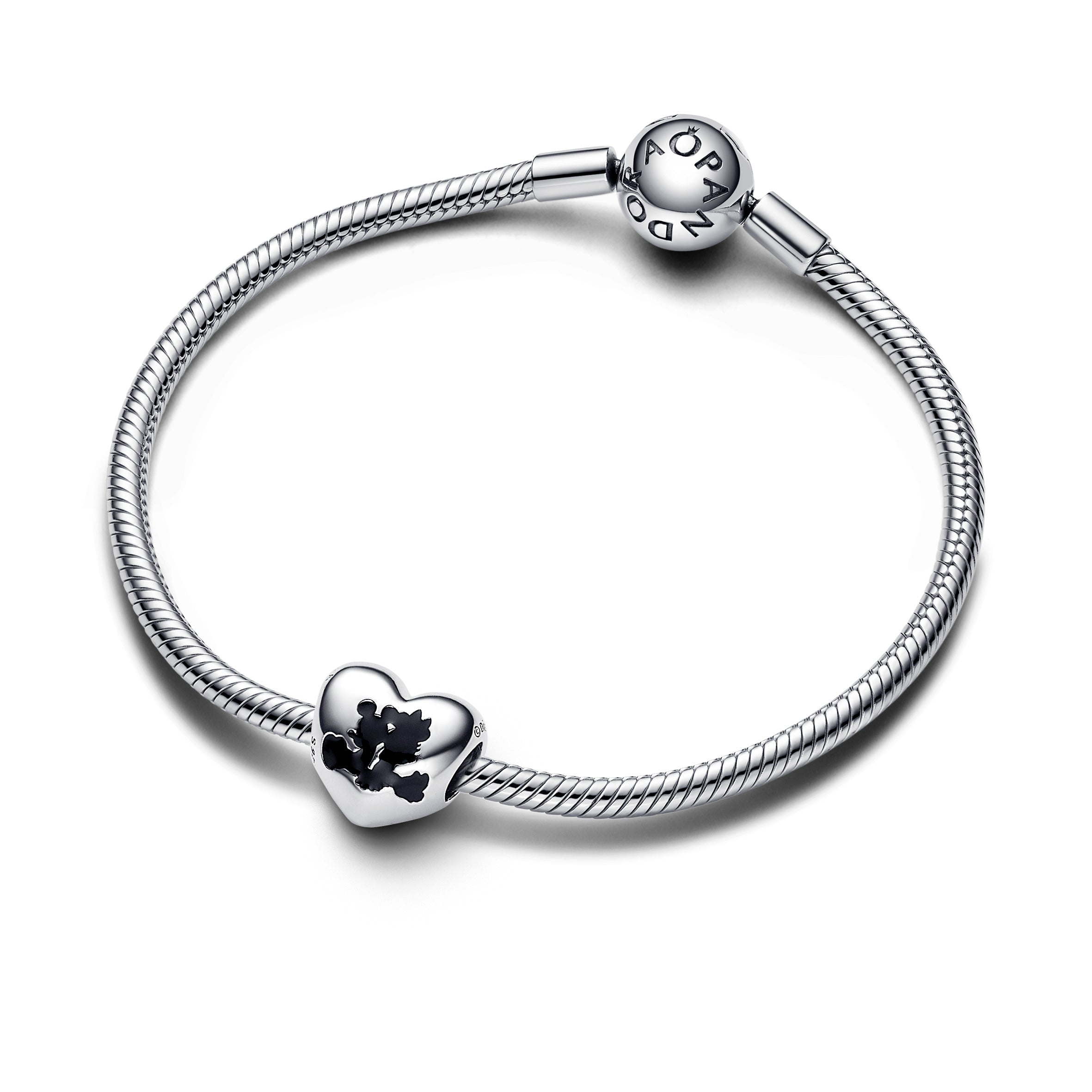 Disney Mickey Mouse & Minnie Mouse Heart Charm