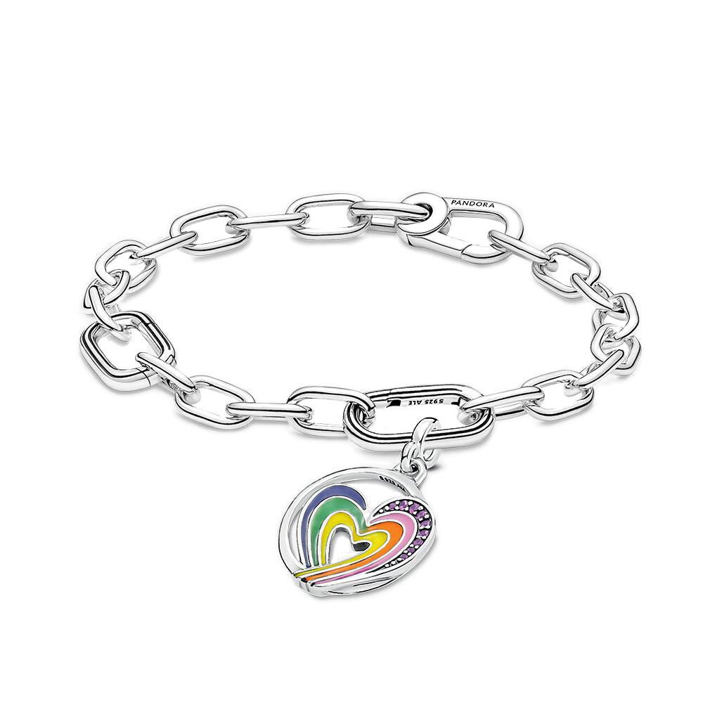Pandora ME Rainbow Heart Bracelet Styled Set