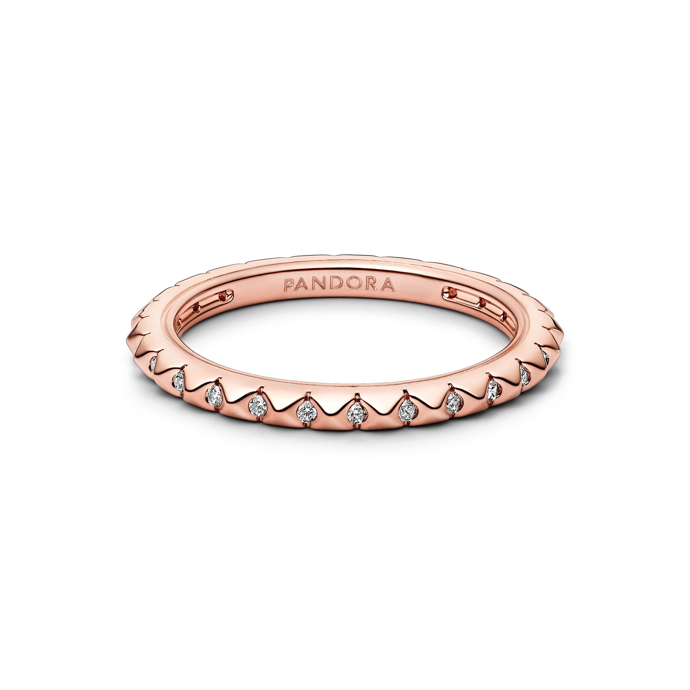 Pandora ME Pyramids Ring - 14k Rose Gold Plated