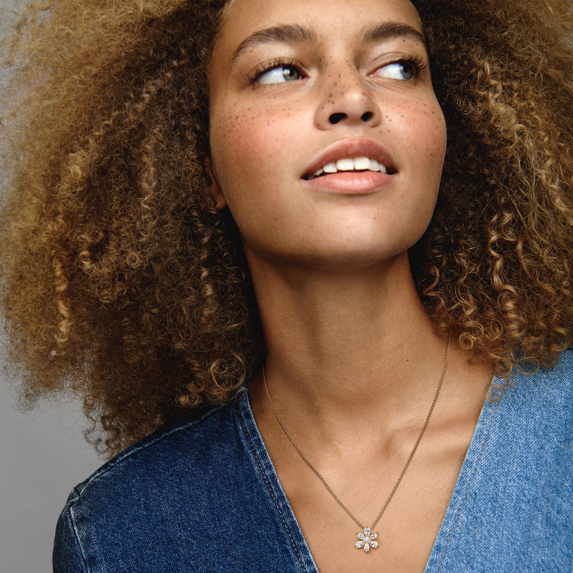 Sparkling Herbarium Cluster Pendant Necklace