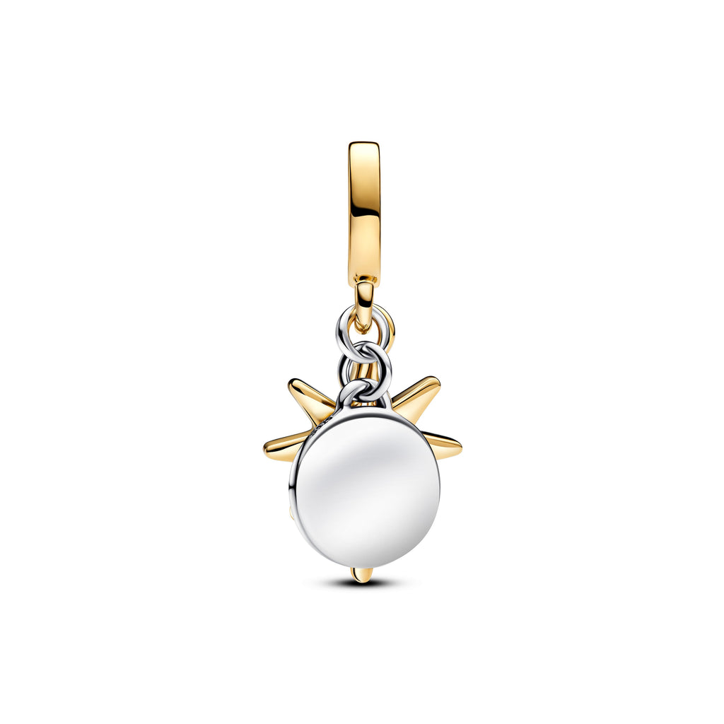 Engravable North Star Lab-grown Diamond Dangle Charm