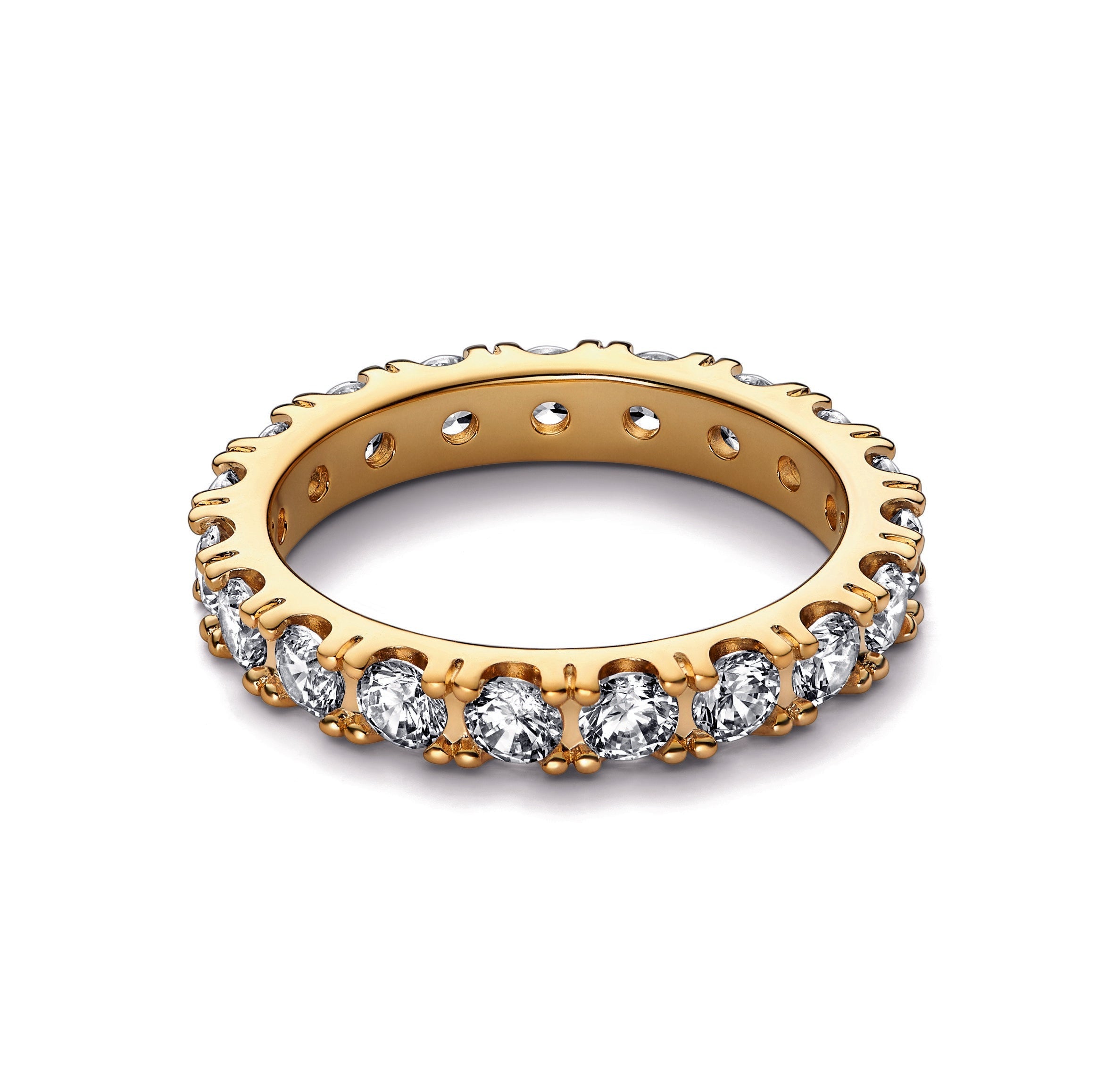 Sparkling Row Eternity Ring