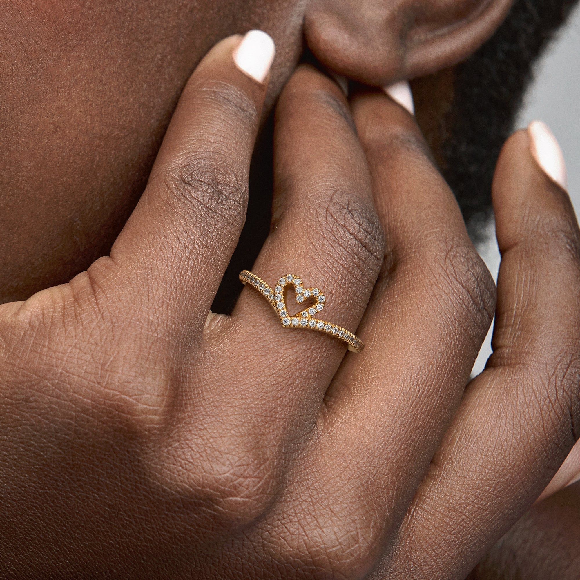 Pandora Timeless Wish Sparkling Heart Ring