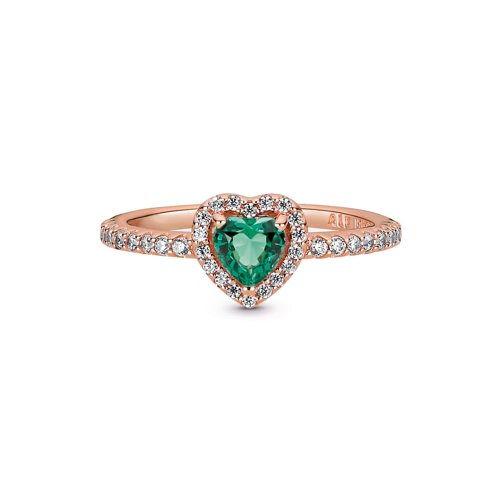 Sparkling Elevated Heart Ring