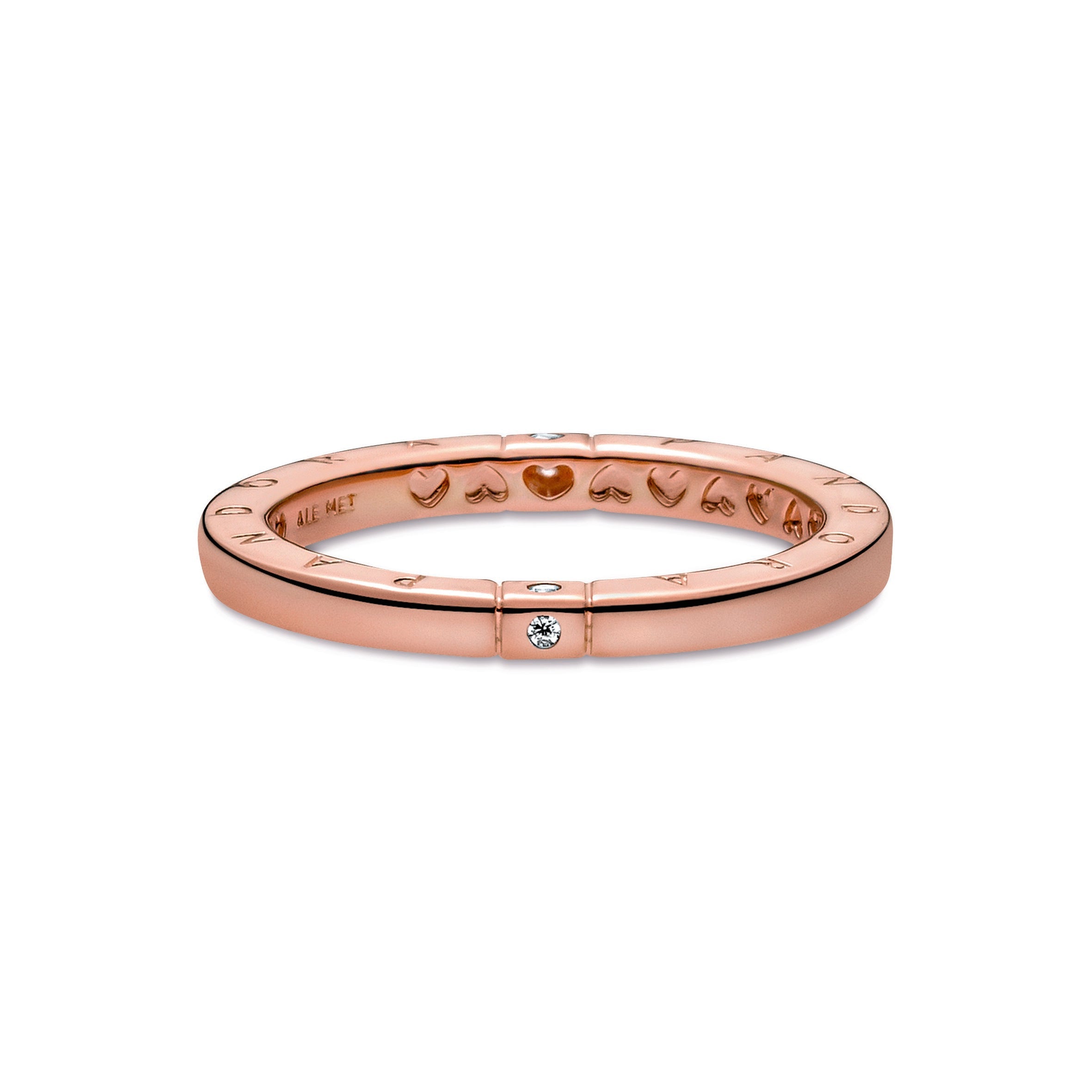 Logo & Hearts Ring