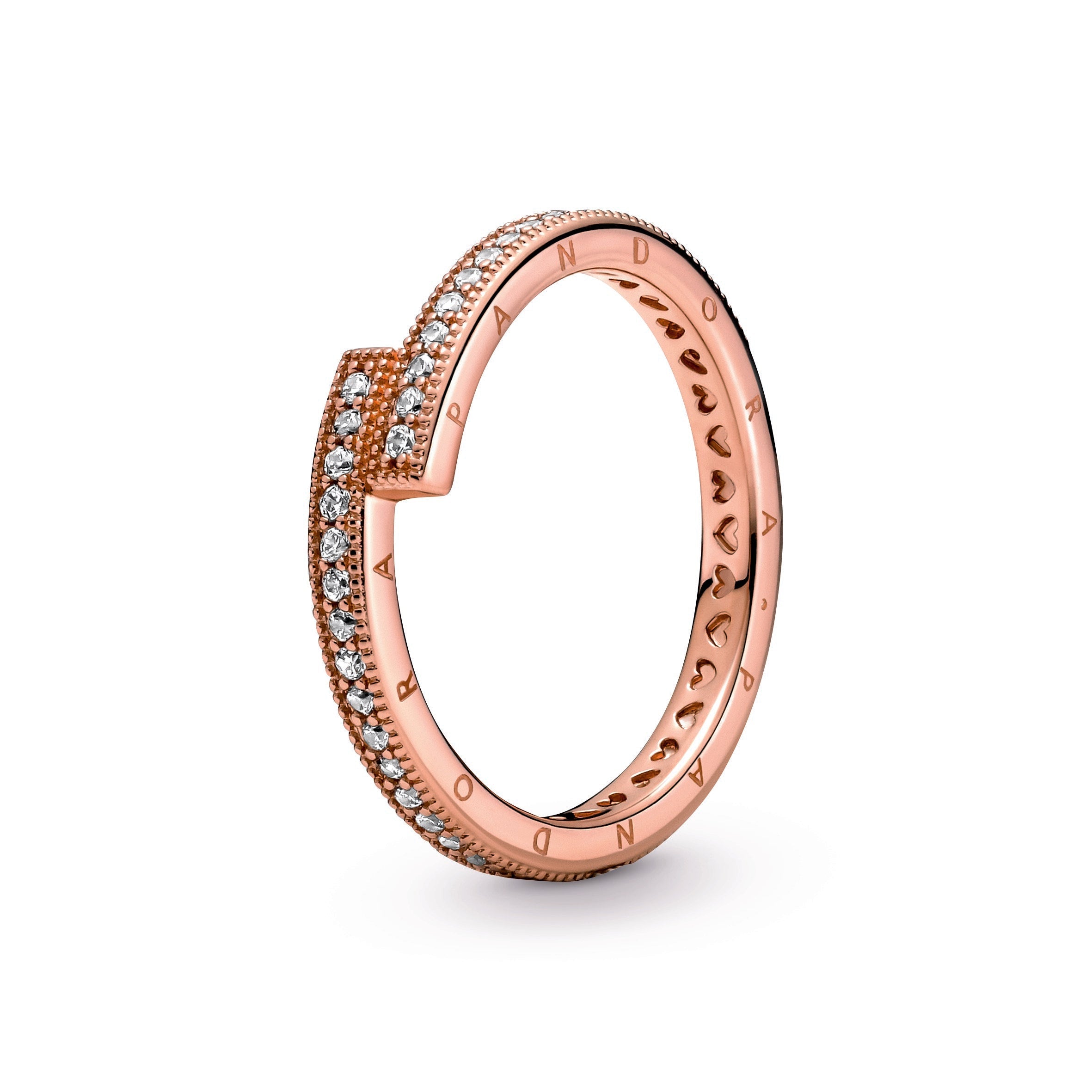 Sparkling Overlapping Ring