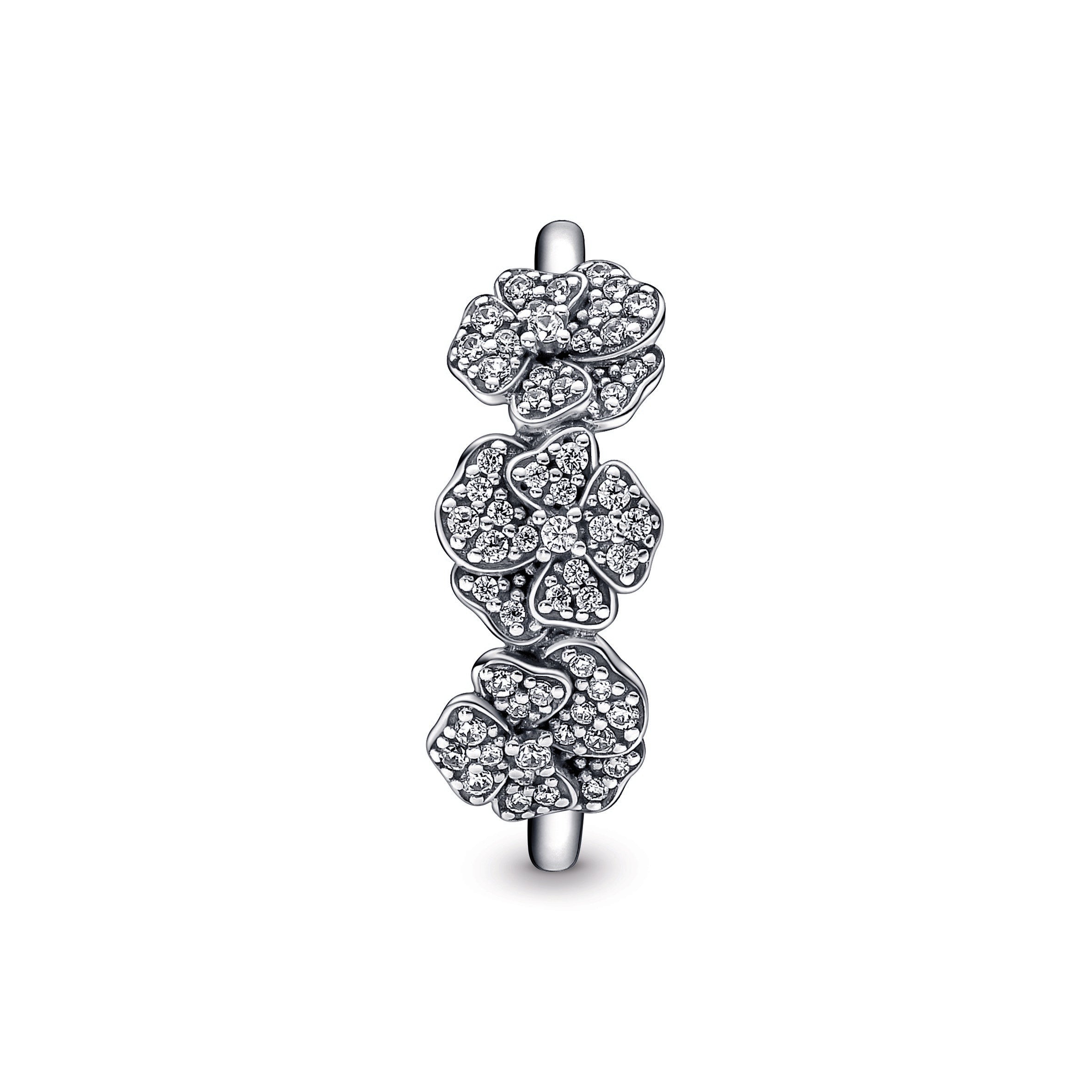 Triple Pansy Flower Ring