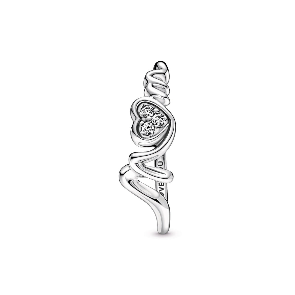 Mum Pavé Heart Ring