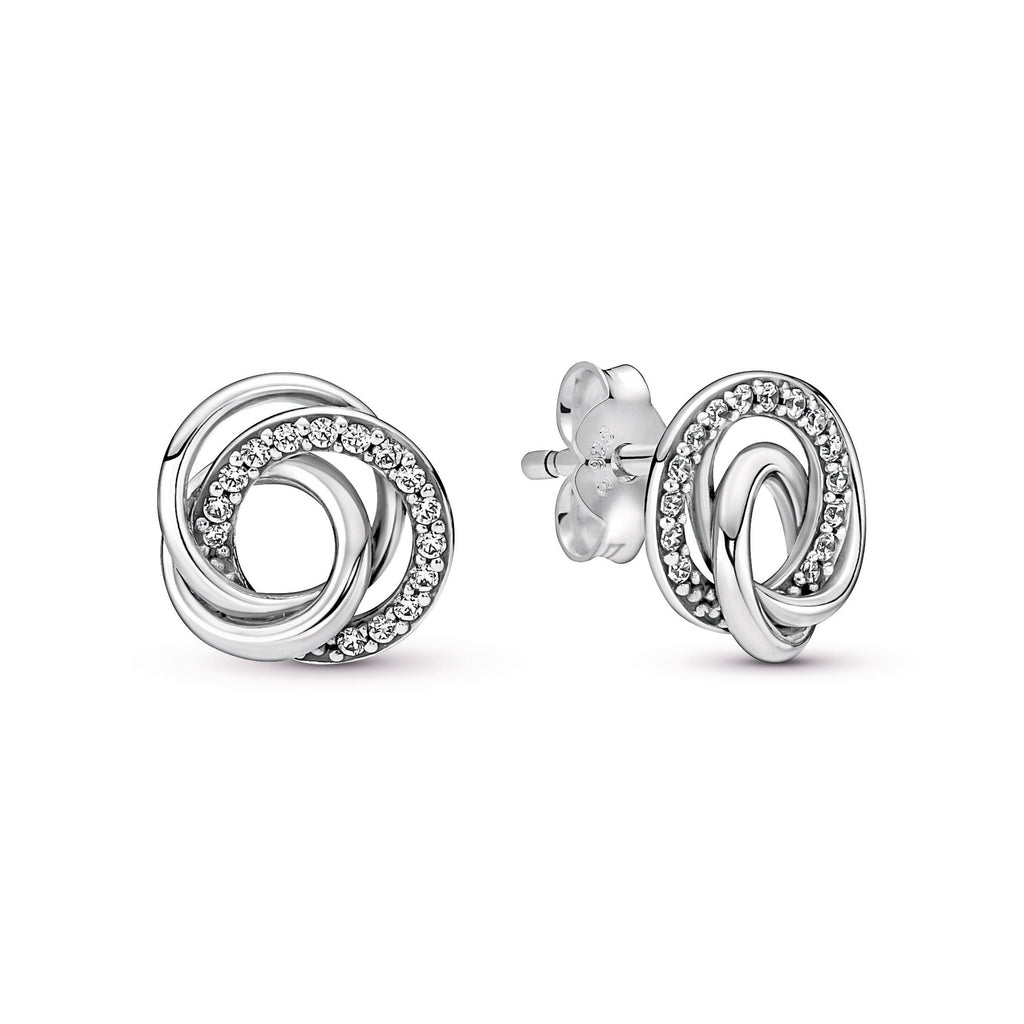 Family Always Encircled Stud Earrings
