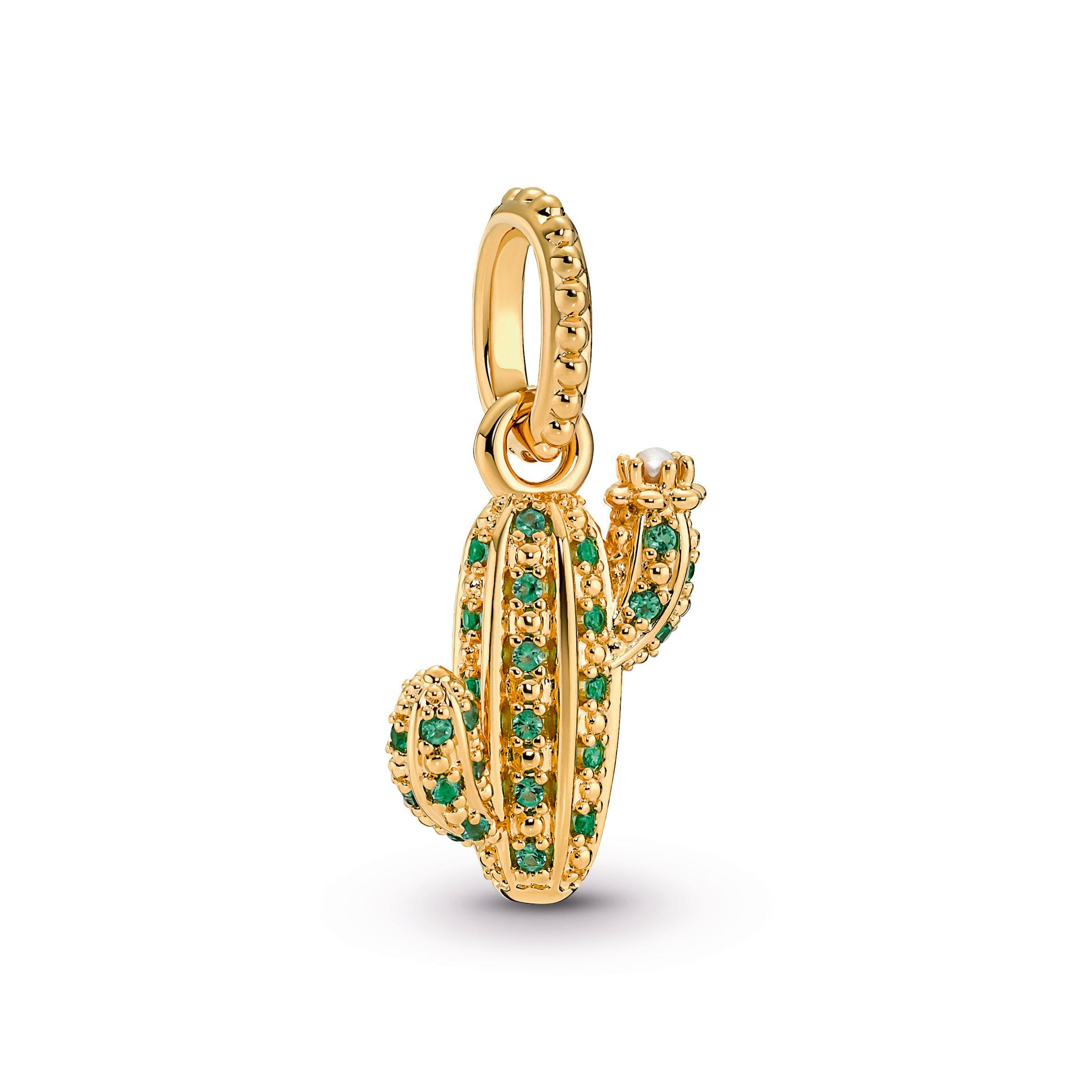 Sparkling Desert Cactus Pendant
