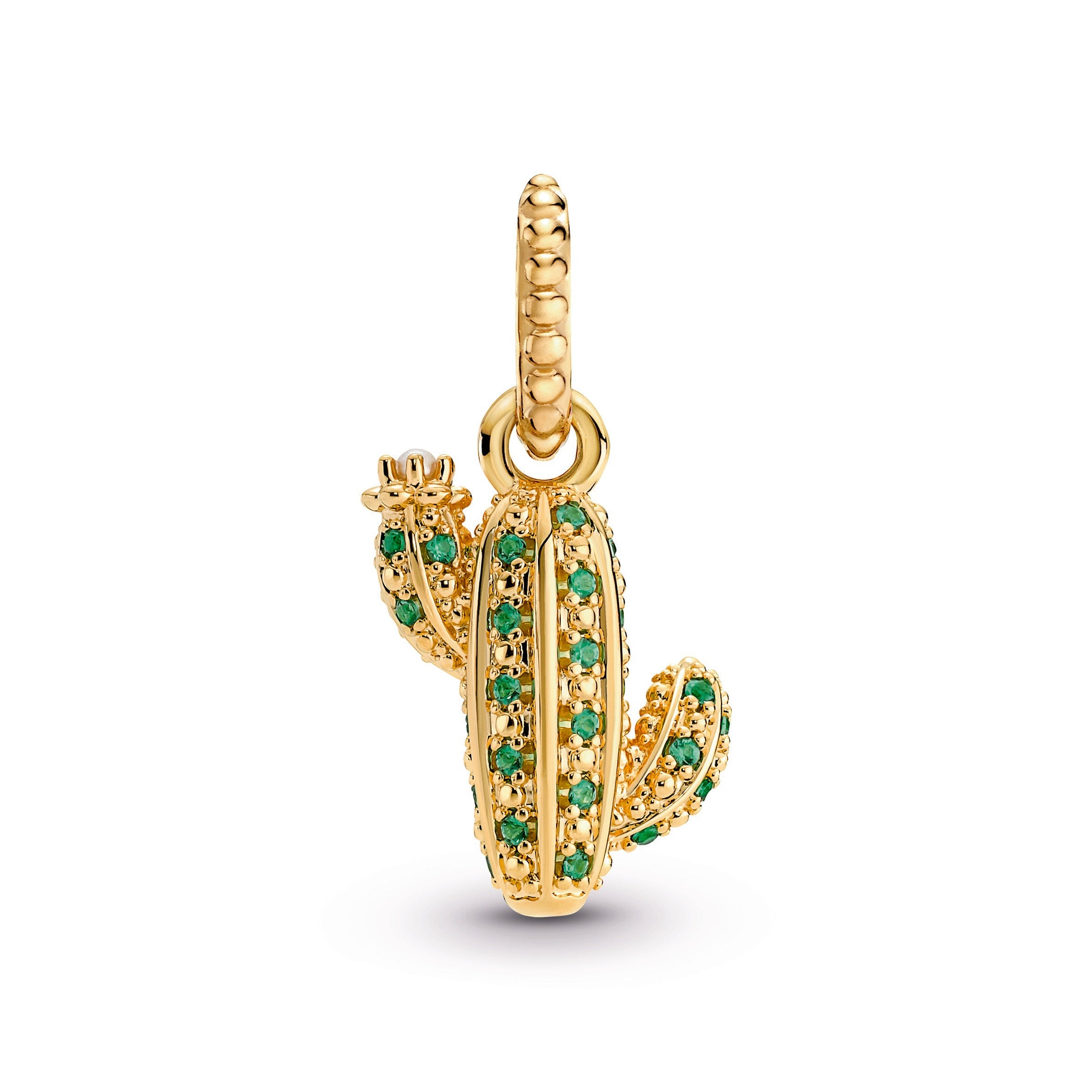 Sparkling Desert Cactus Pendant