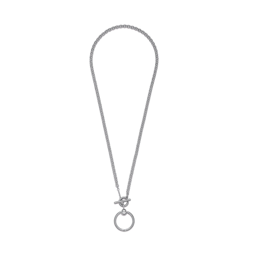 Pandora Moments O Pendant T-bar Necklace