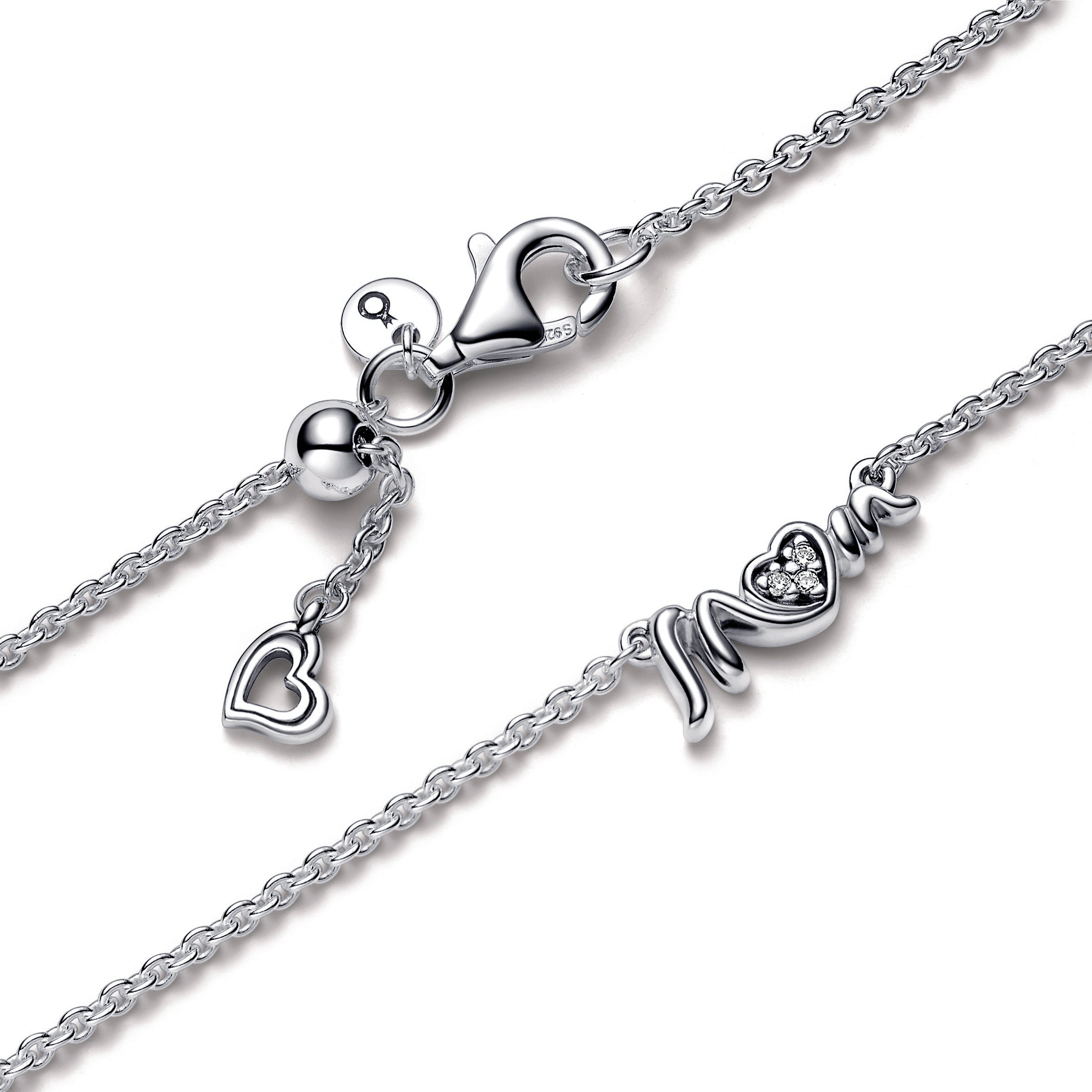 Mum Pavé Collier Necklace