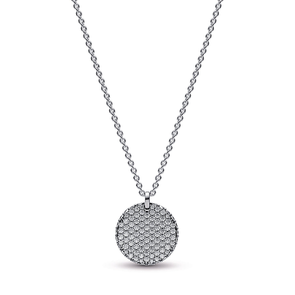 Pandora Timeless Pavé Round Pendant Necklace