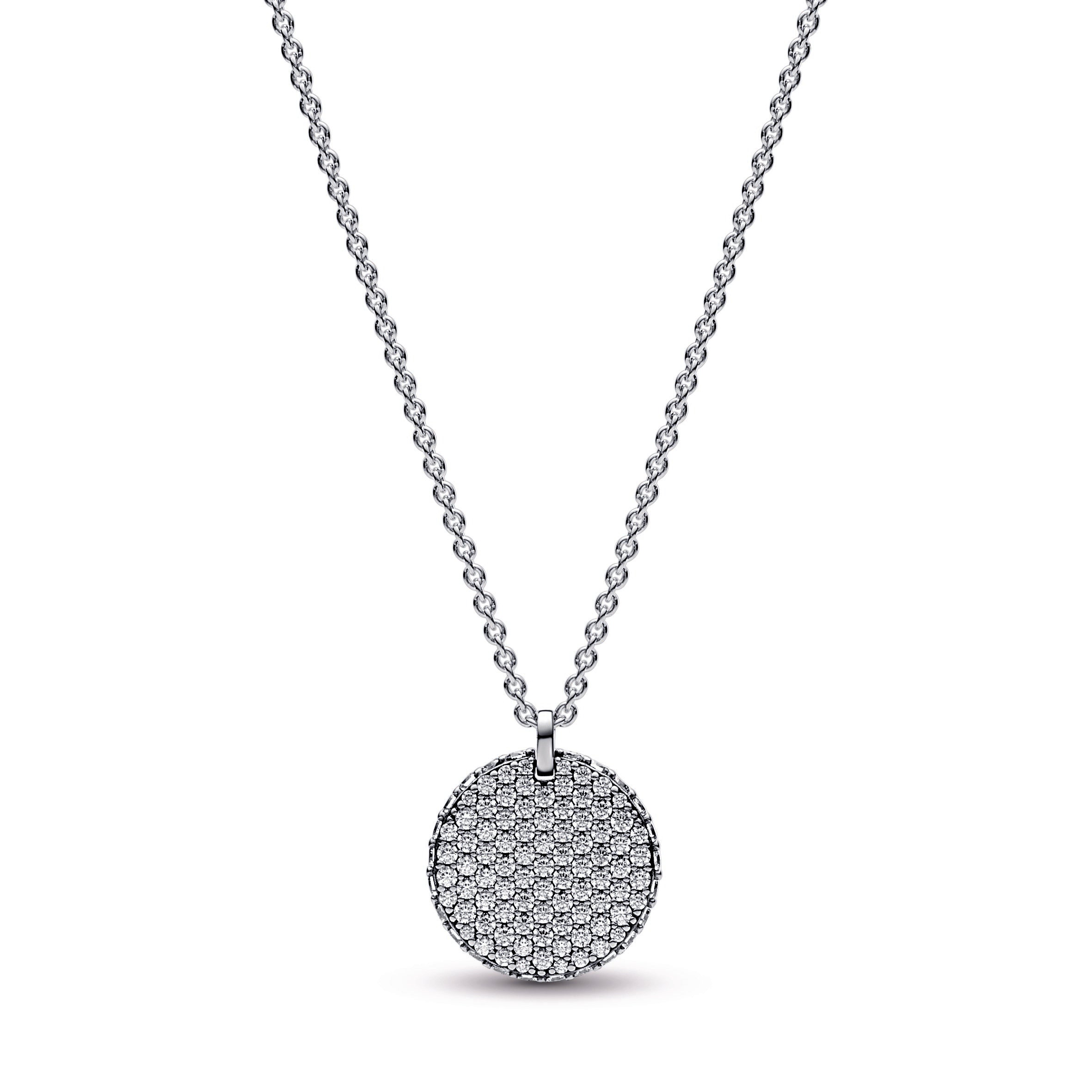 Pandora Timeless Pavé Round Pendant Necklace
