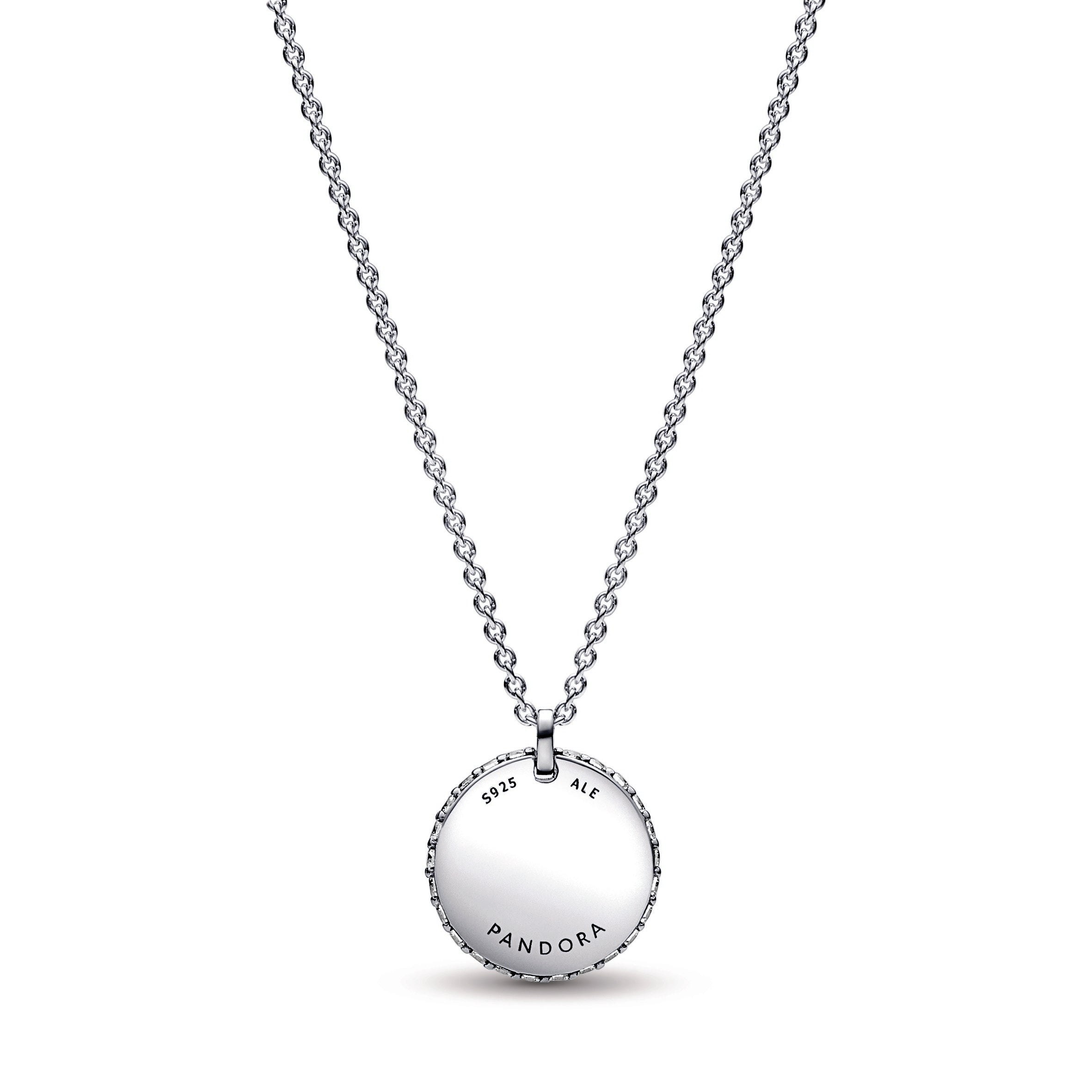 Pandora Timeless Pavé Round Pendant Necklace