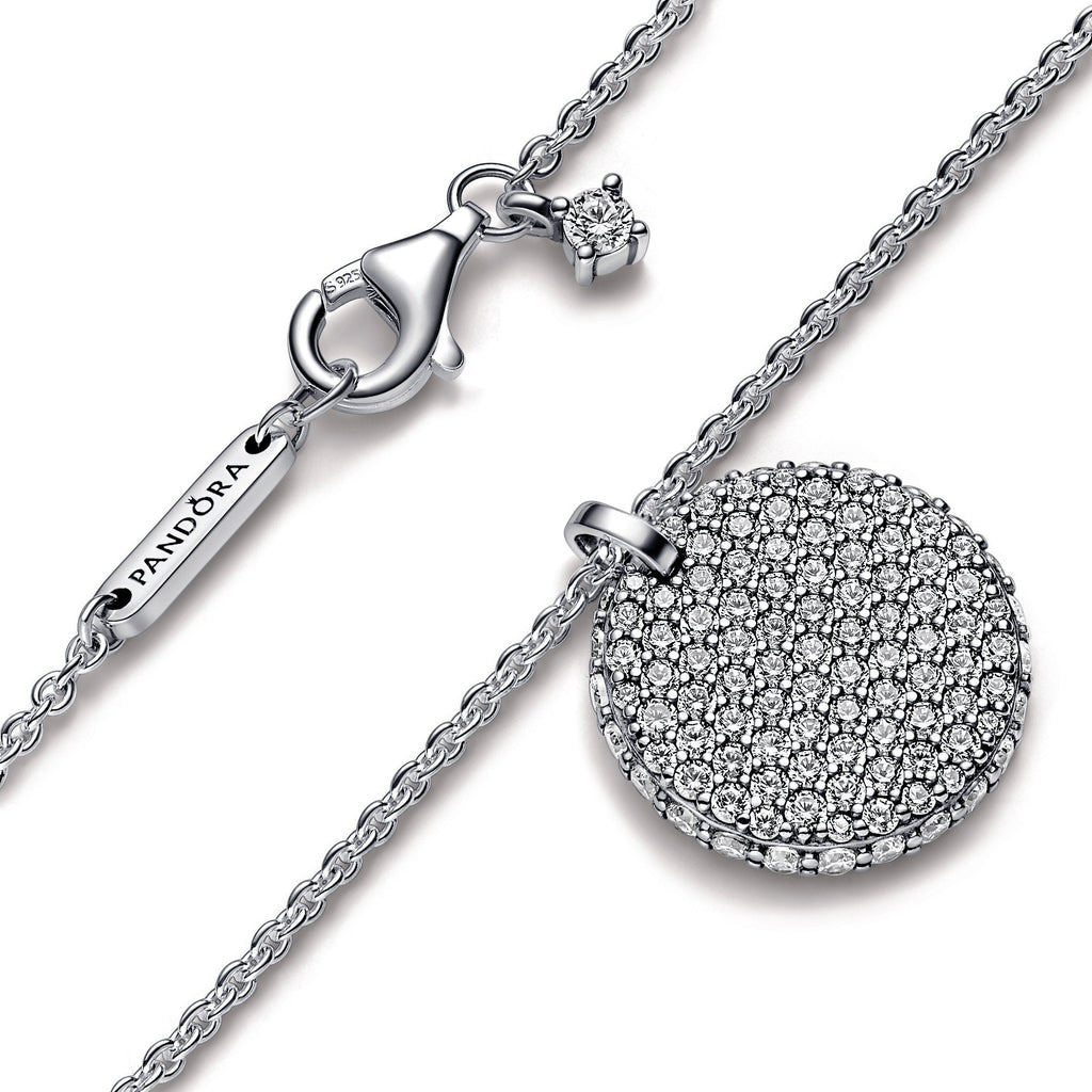 Pandora Timeless Pavé Round Pendant Necklace