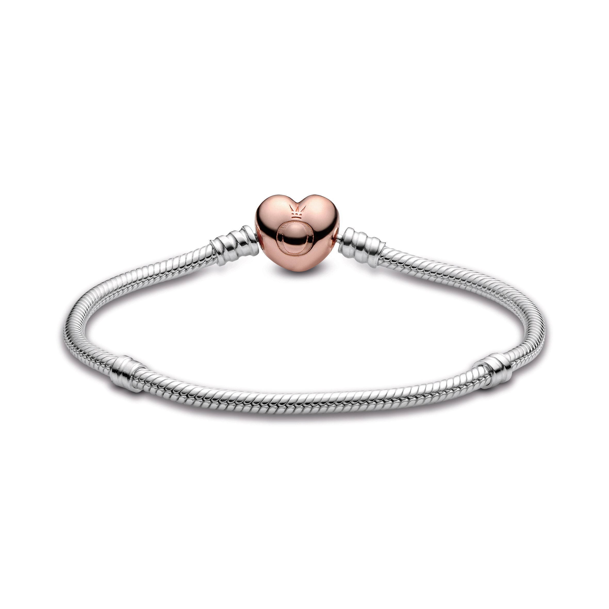 Moments Heart & Snake Chain Bracelet