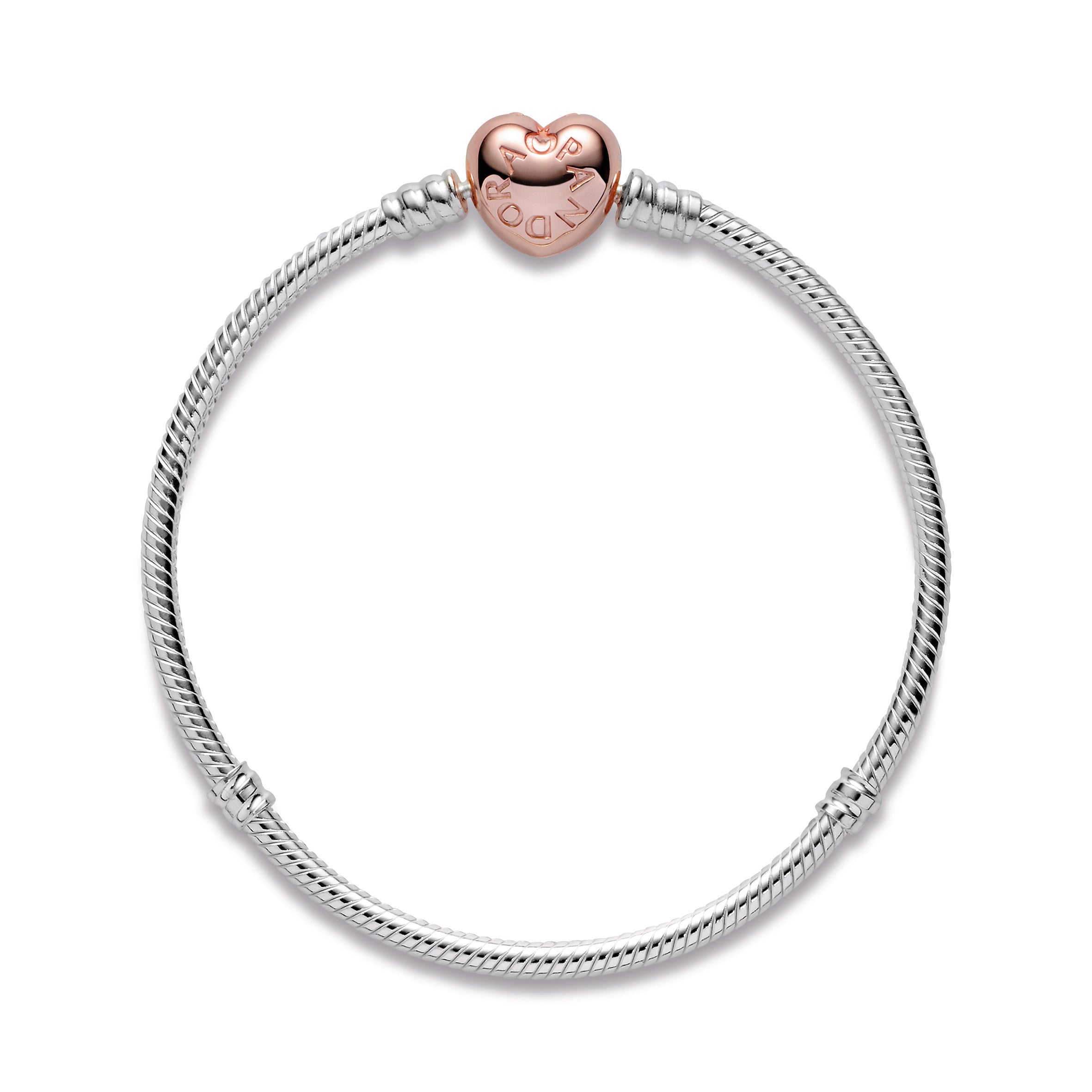 Moments Heart & Snake Chain Bracelet