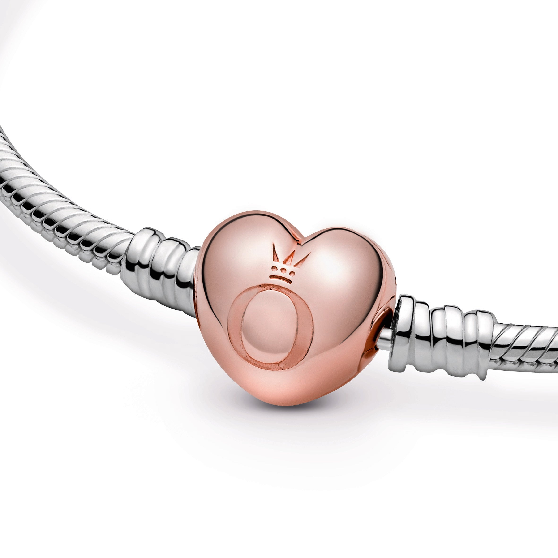 Moments Heart & Snake Chain Bracelet