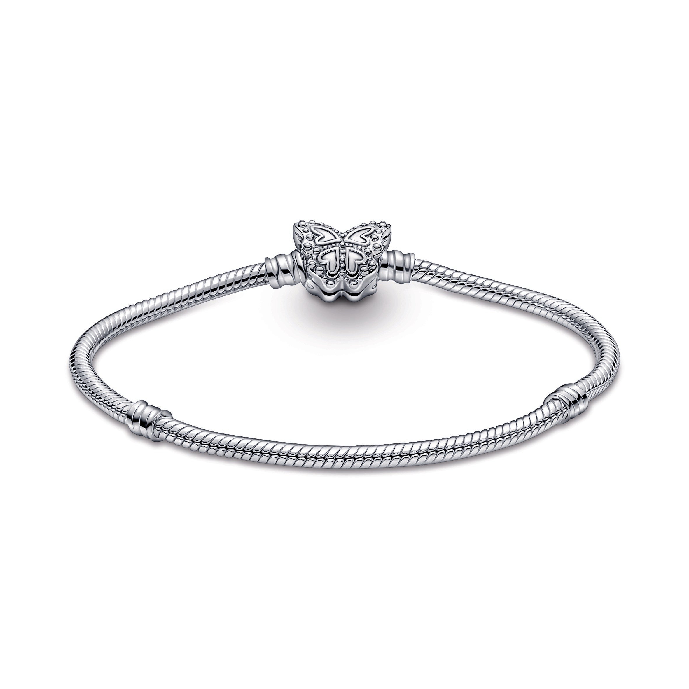 Pandora Moments Butterfly Clasp Snake Chain Bracelet