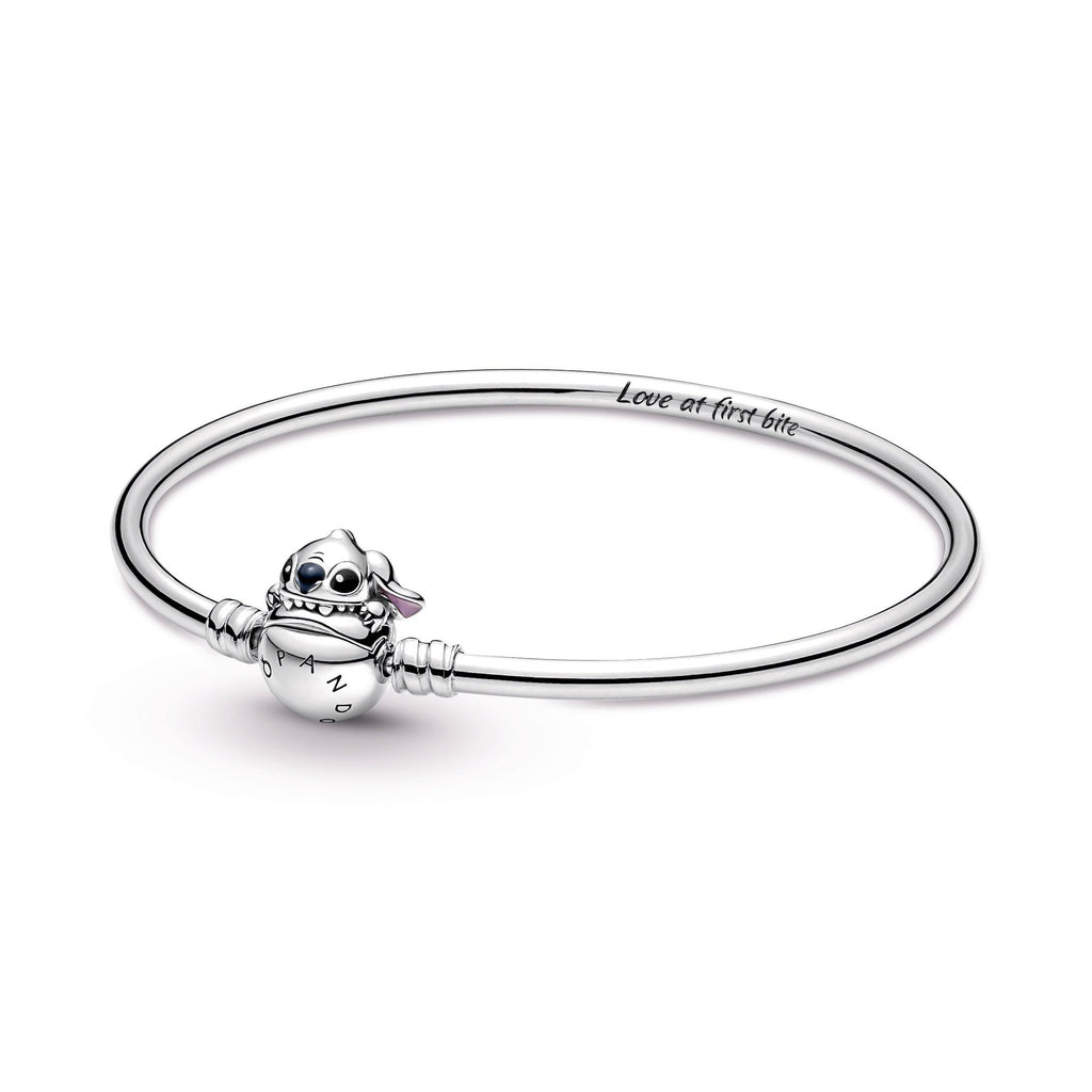 Pandora Moments Disney Stitch Biting Clasp Bangle