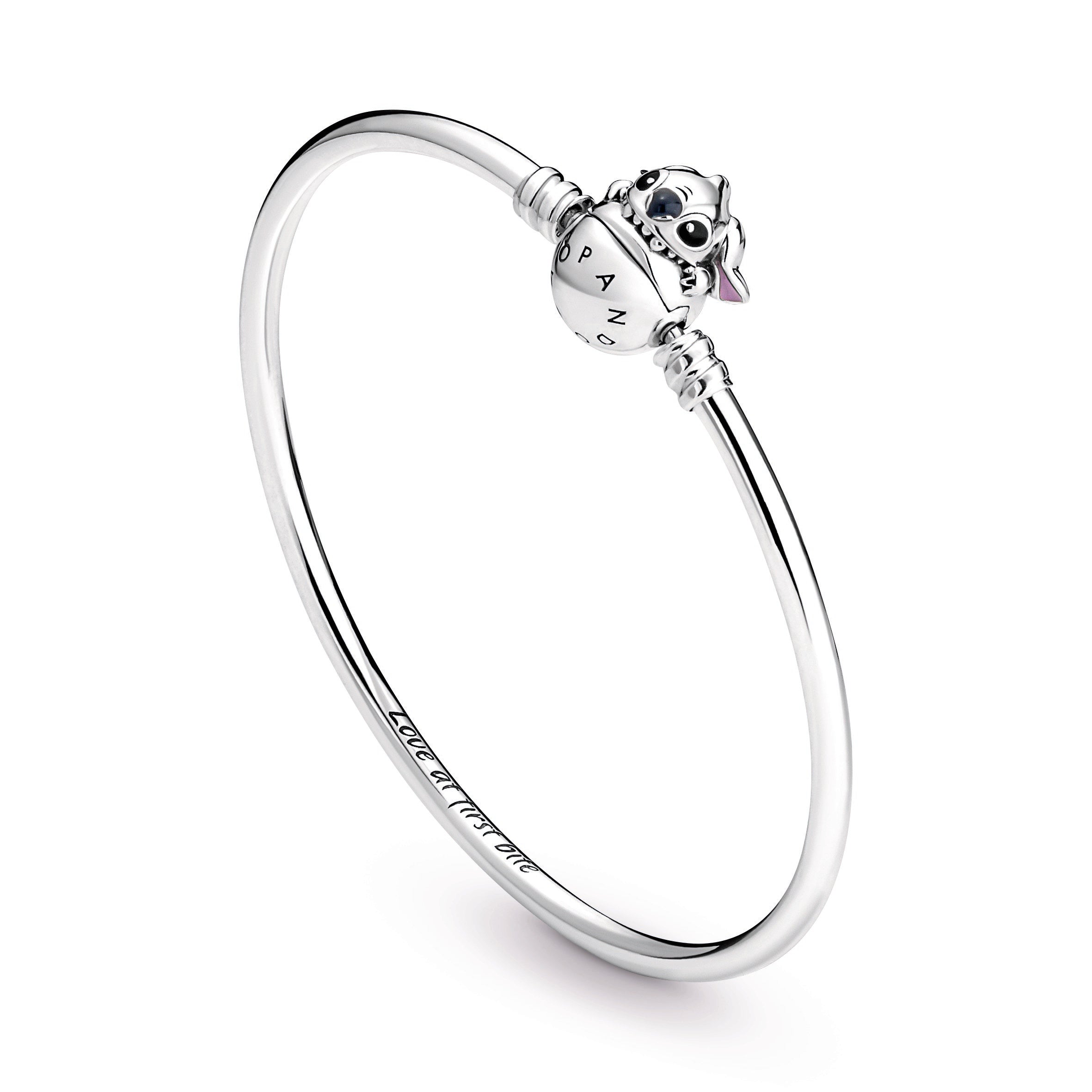 Pandora Moments Disney Stitch Biting Clasp Bangle