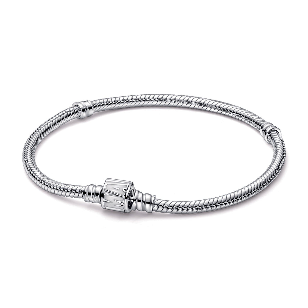 Pandora Moments Marvel Logo Clasp Snake Chain Bracelet