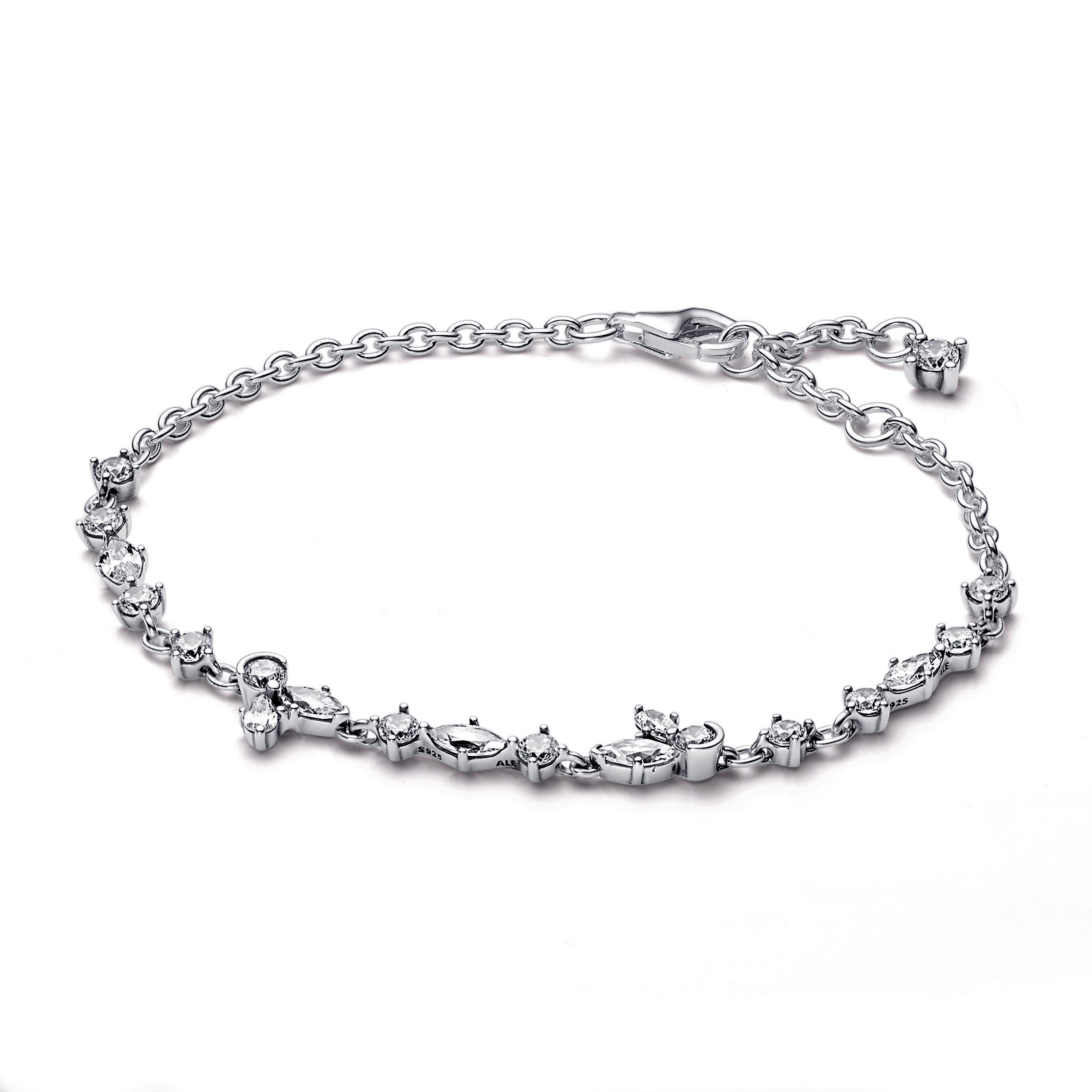 Sparkling Herbarium Cluster Chain Bracelet