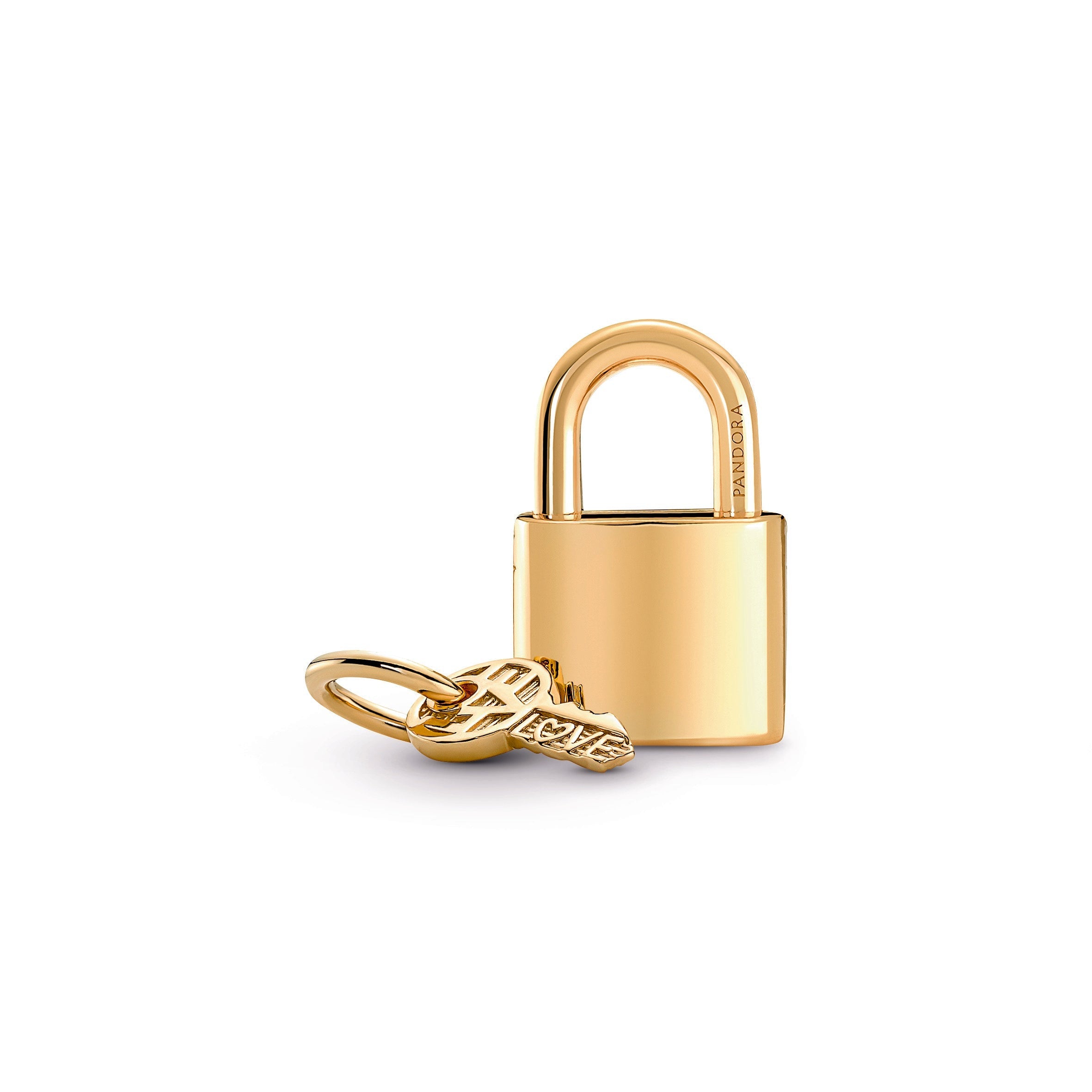 Padlock & Key Dangle Charm
