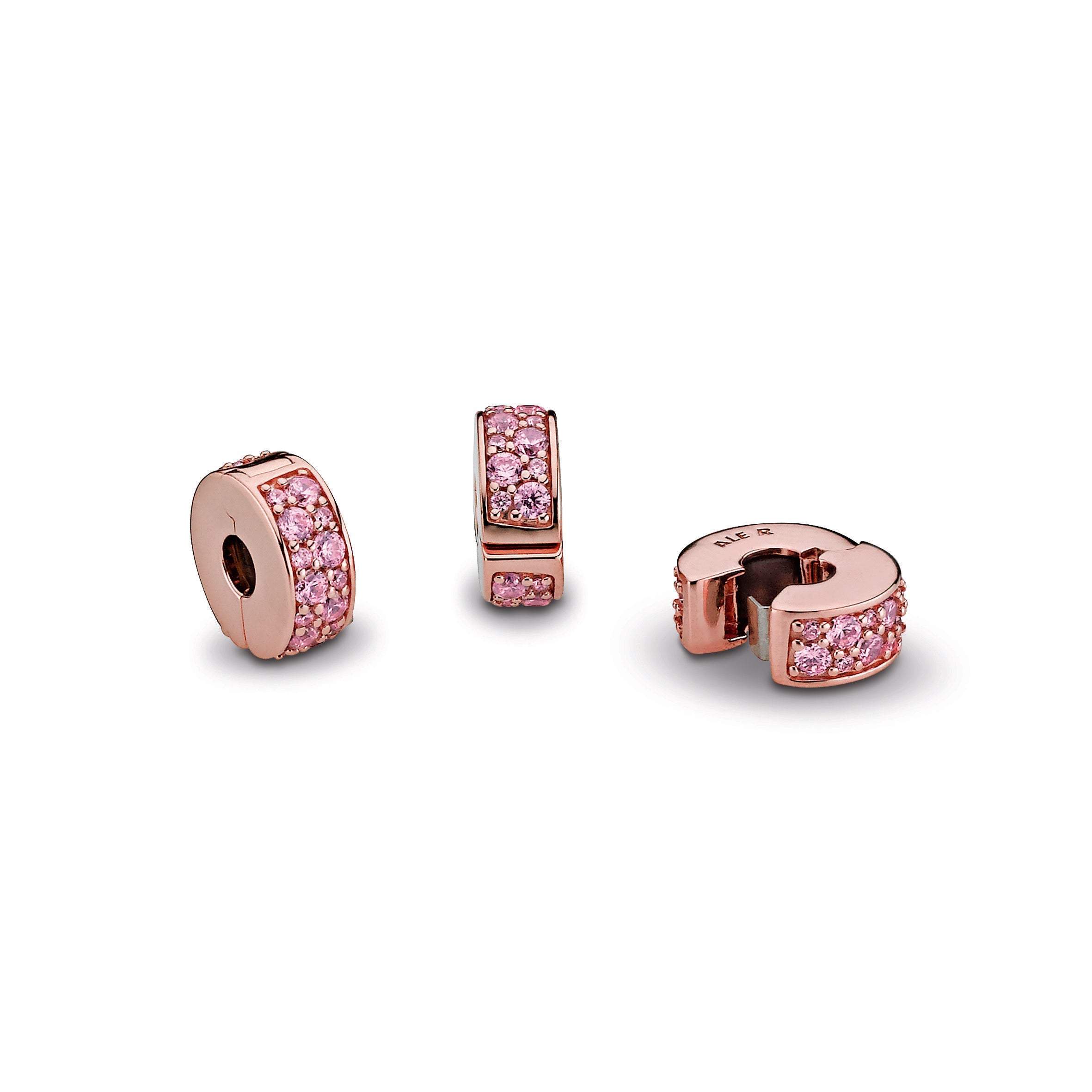 Pink Pavé Clip Charm