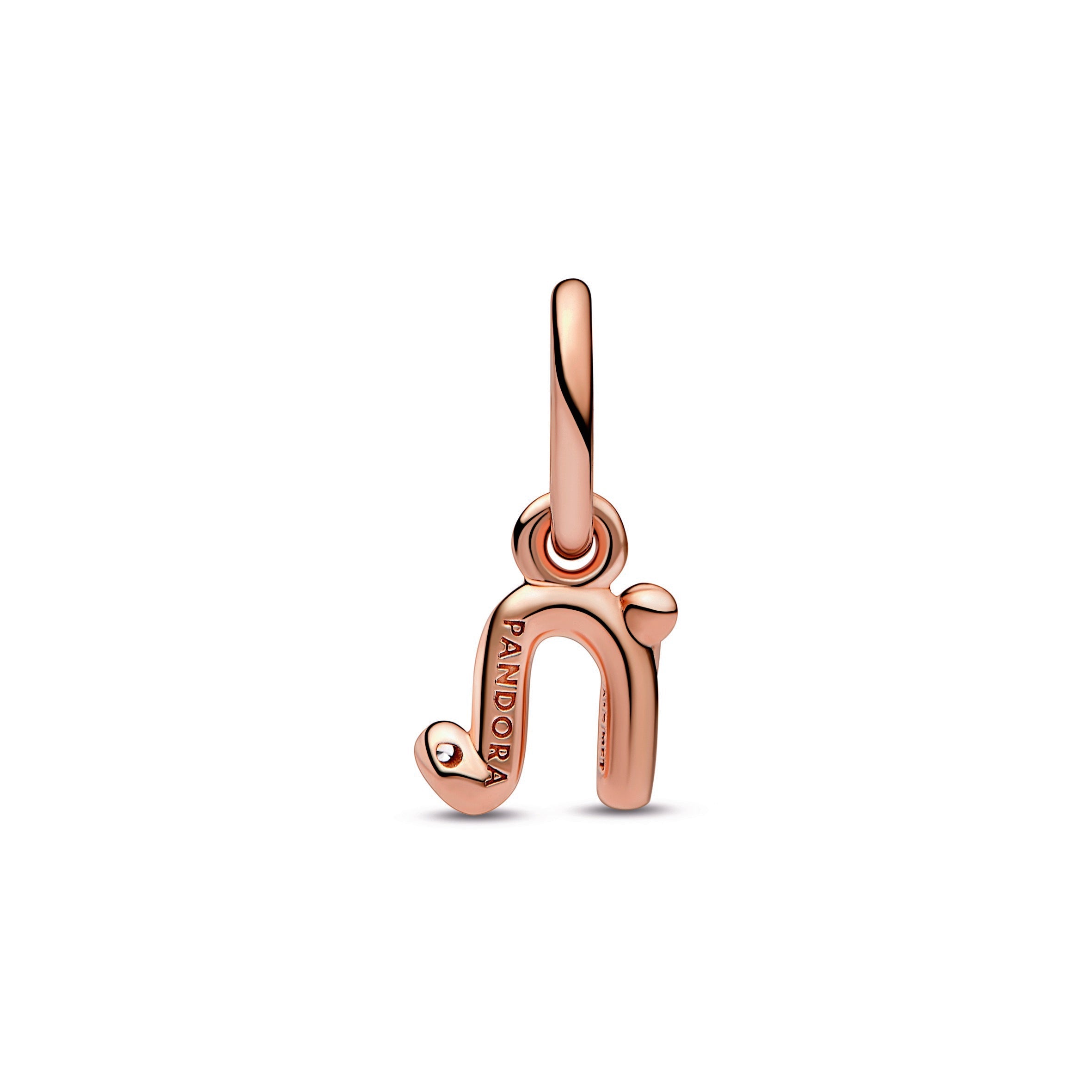 Letter n Script Alphabet Dangle Charm