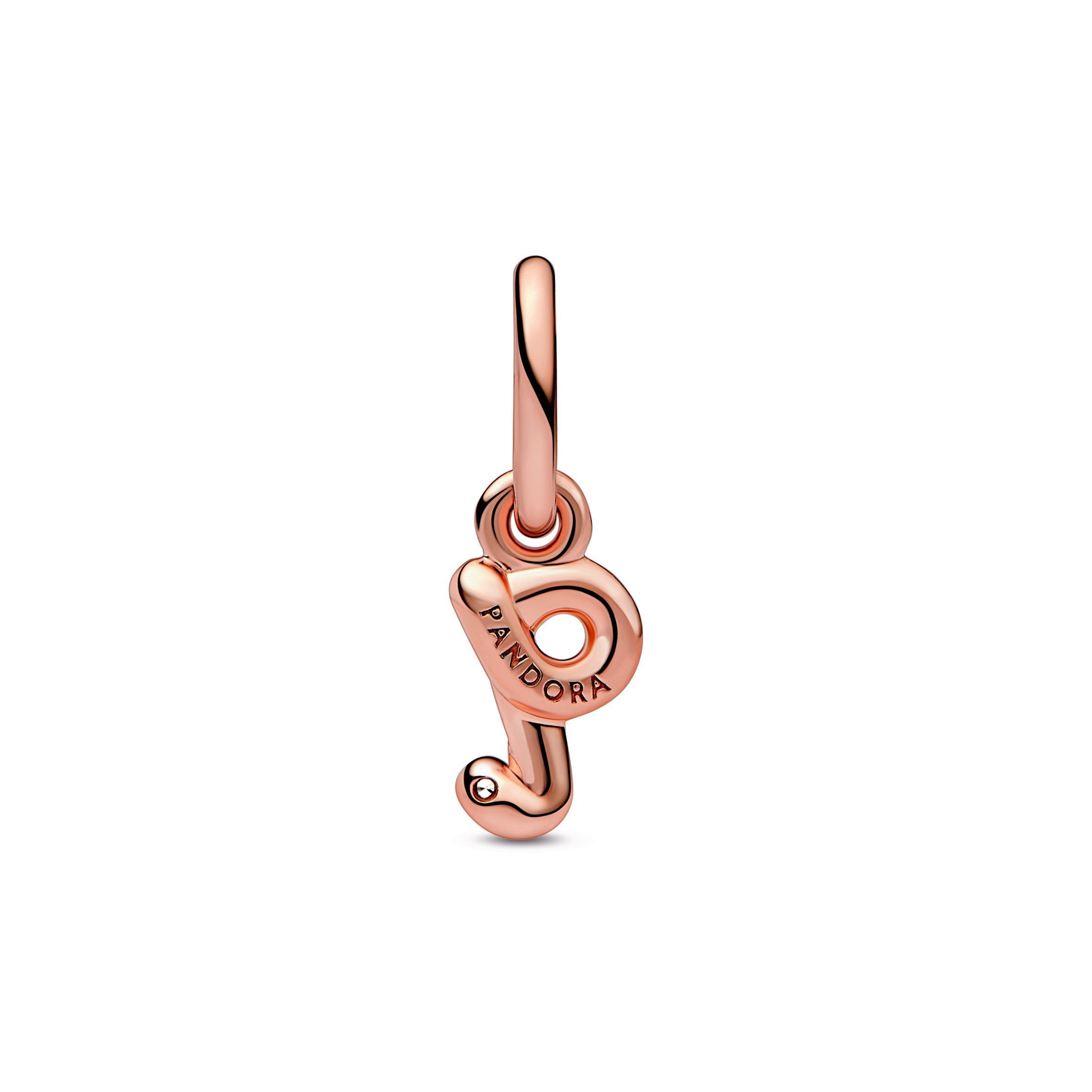 Letter q Script Alphabet Dangle Charm