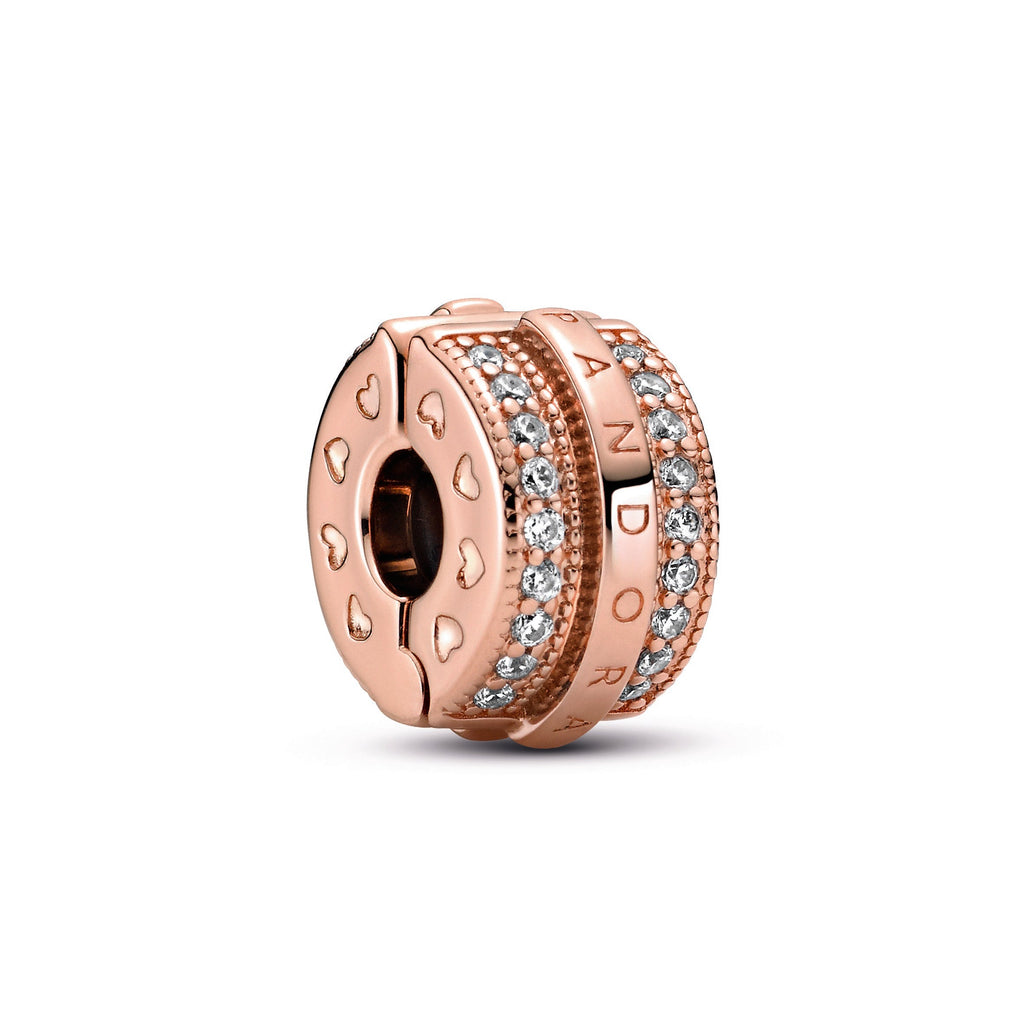 Sparkling Pavé Lines and Logo Clip