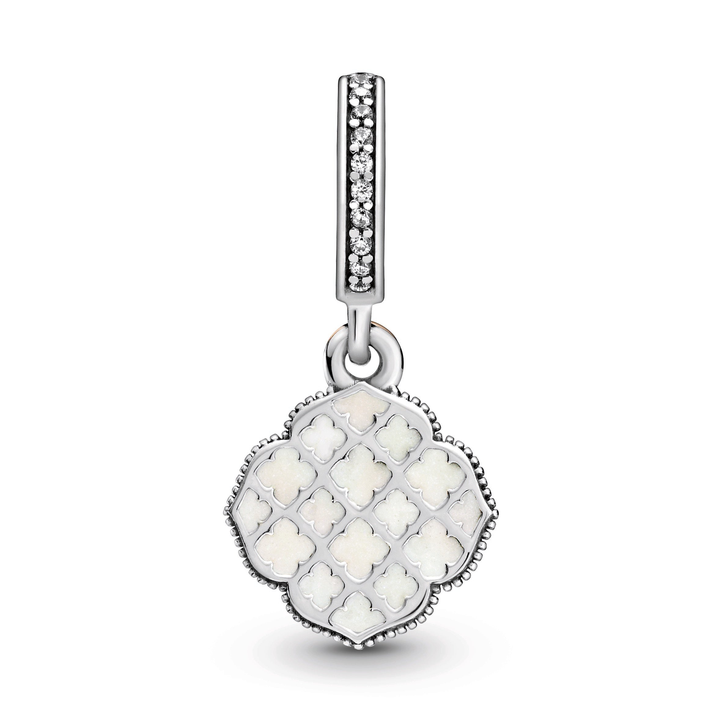 Two-tone Rose Dangle Charm