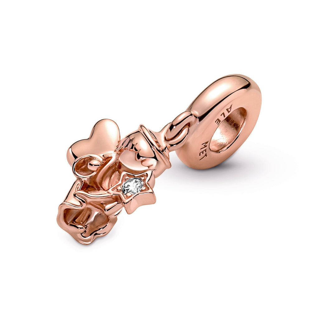 Heart Winged Angel Dangle Charm