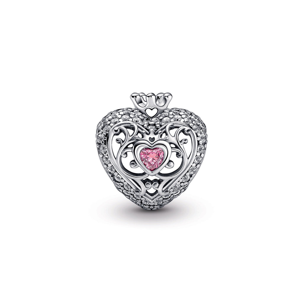 Regal Crown & Heart Charm