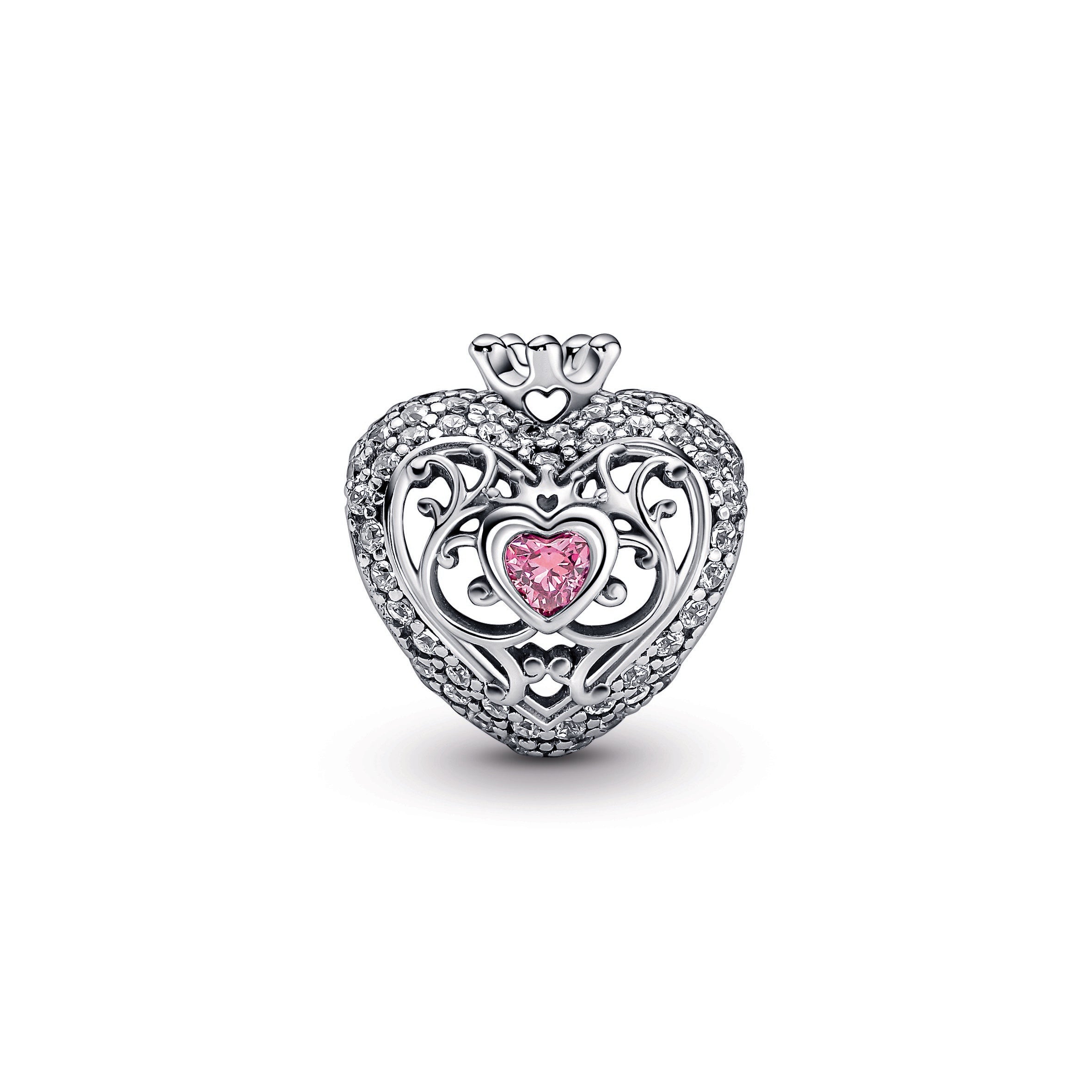Regal Crown & Heart Charm