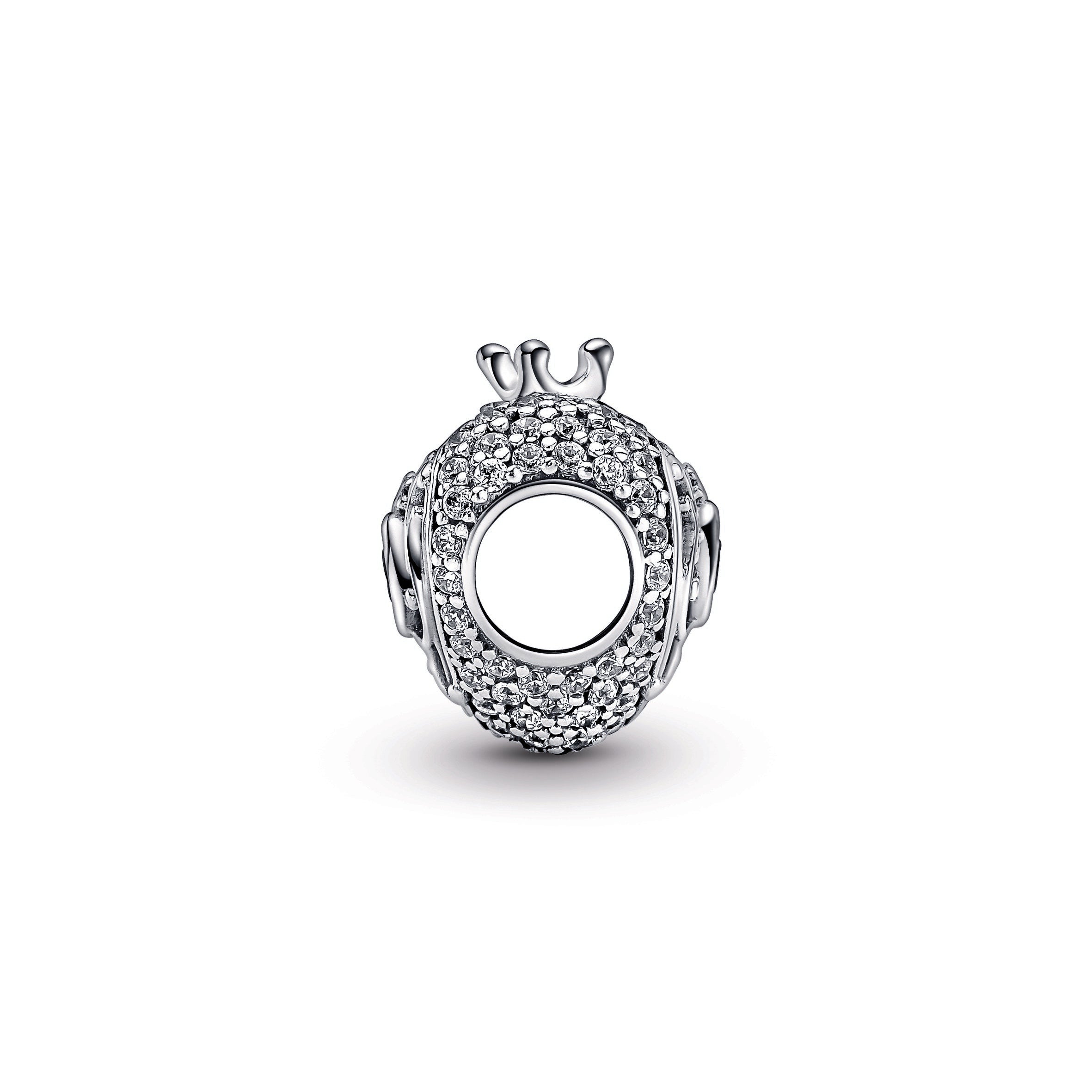 Regal Crown & Heart Charm