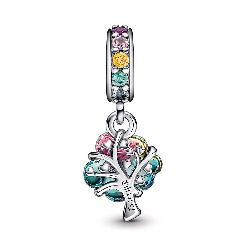 Togetherness Tree Murano Glass Dangle Charm
