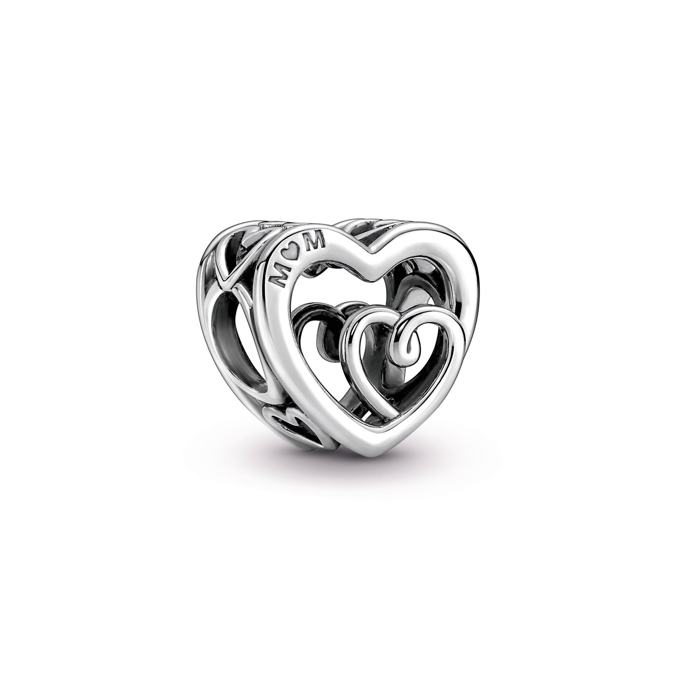 Entwined Infinite Hearts Charm