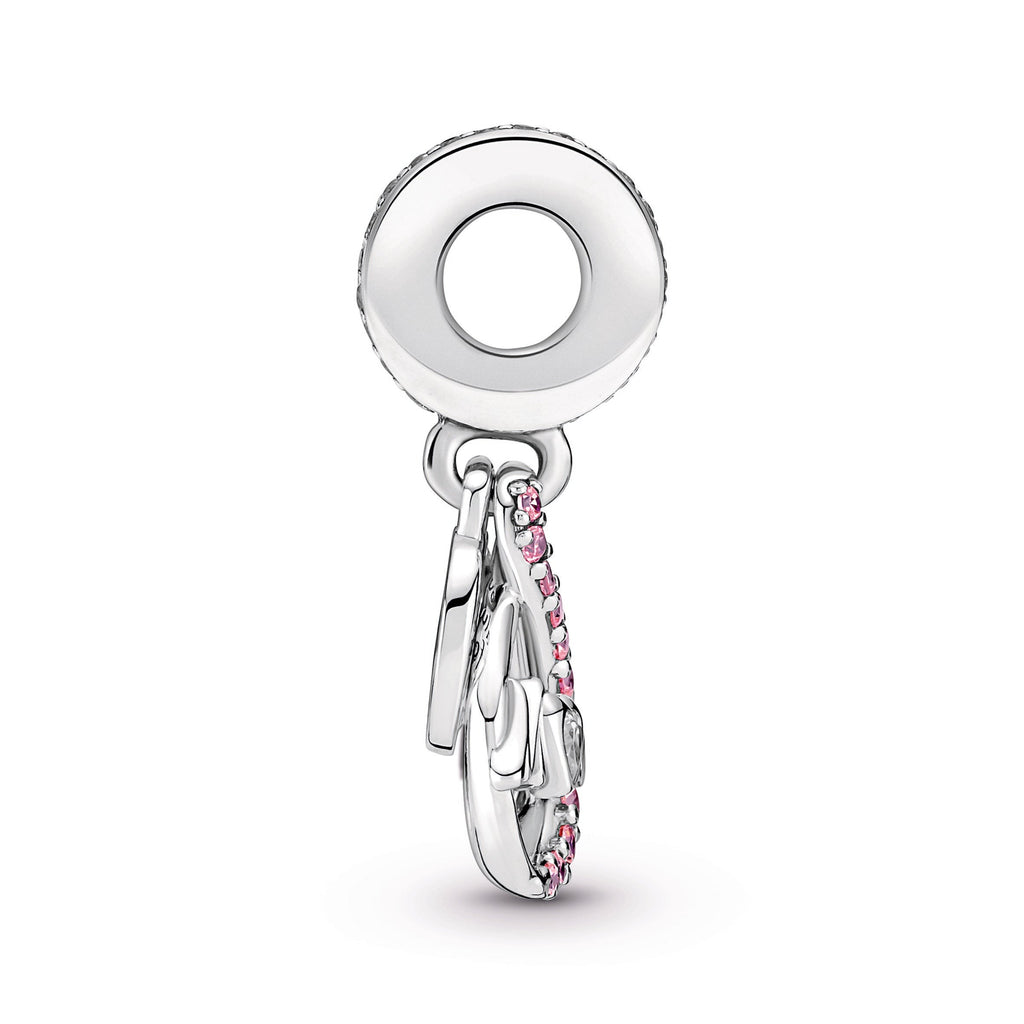 Mum Infinity Pavé Double Dangle Charm
