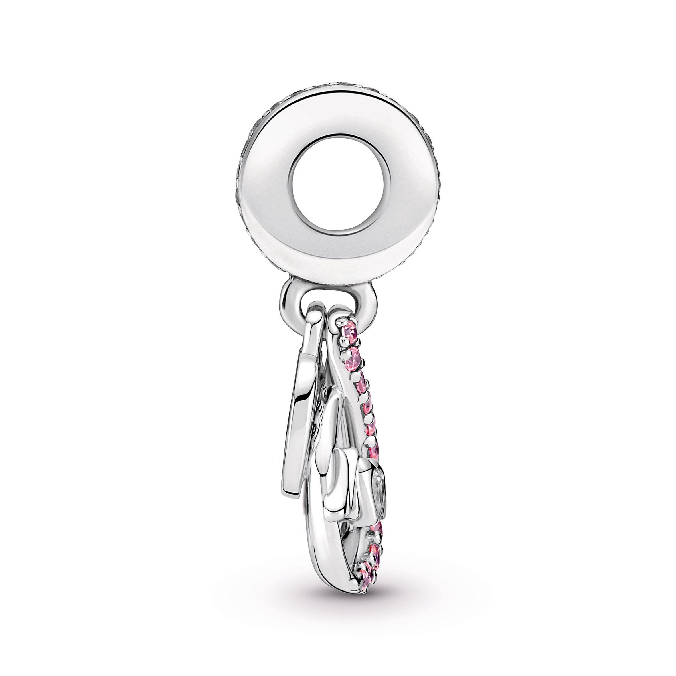 Mum Infinity Pavé Double Dangle Charm