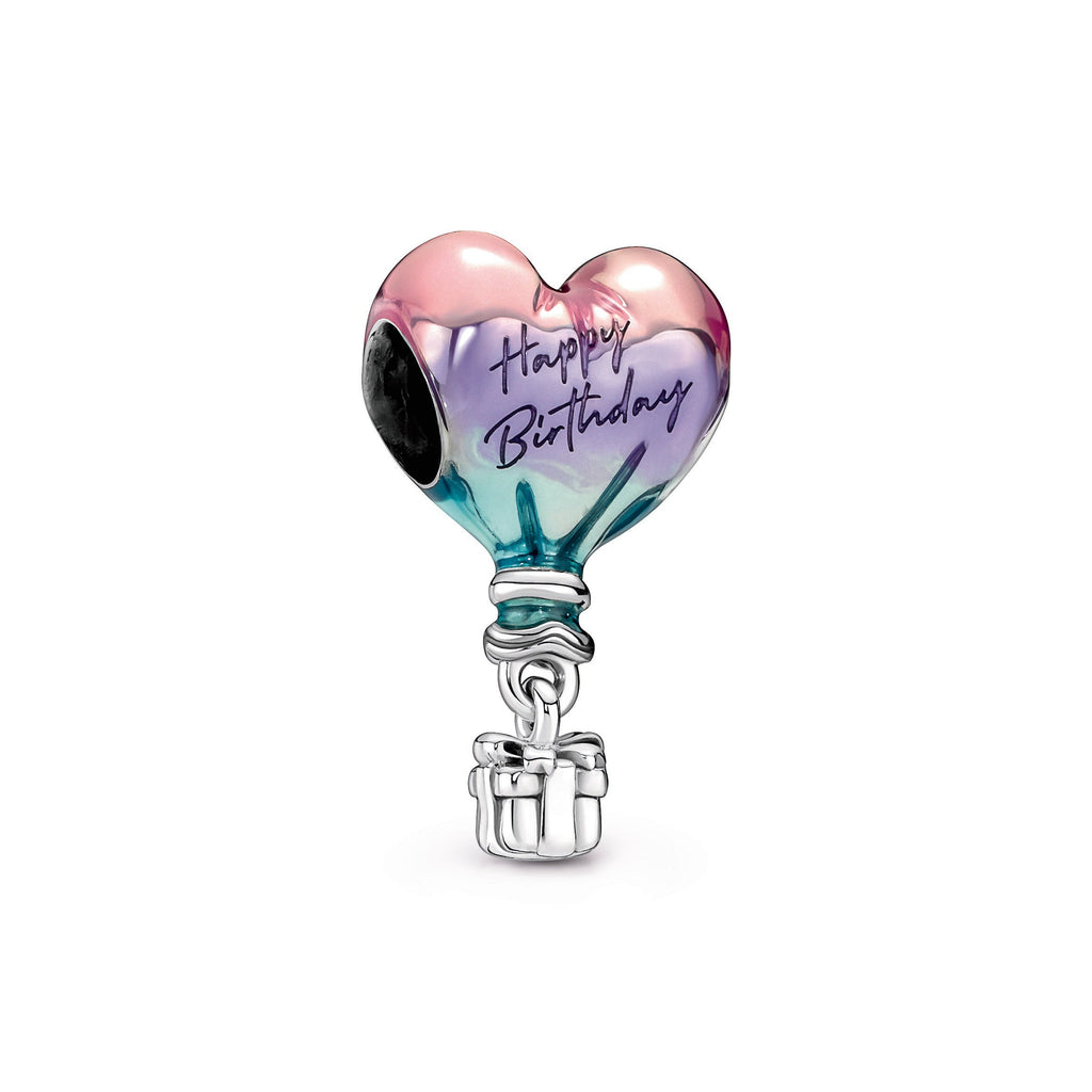 Happy Birthday Hot Air Balloon Charm