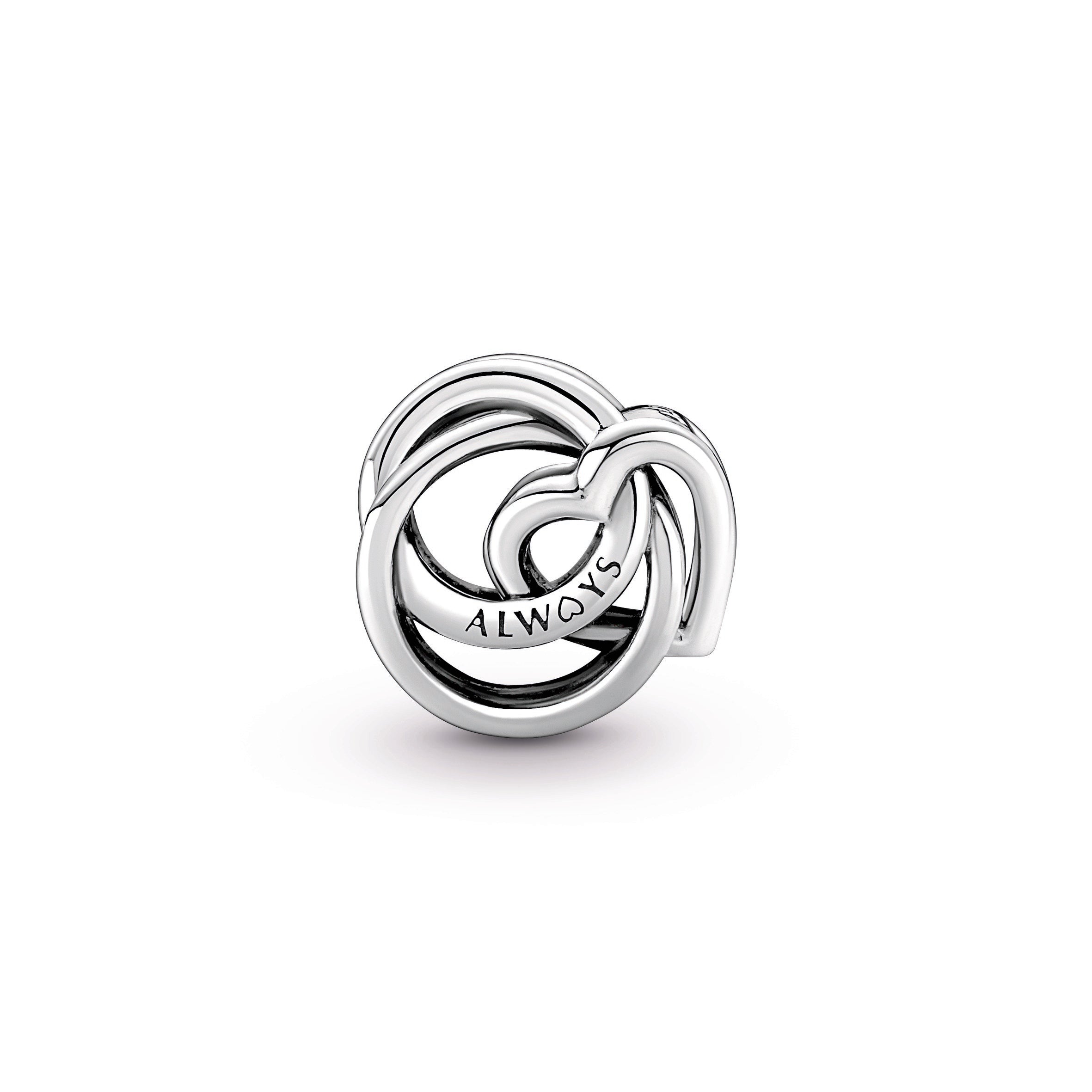 Family Always Encircled Heart Charm