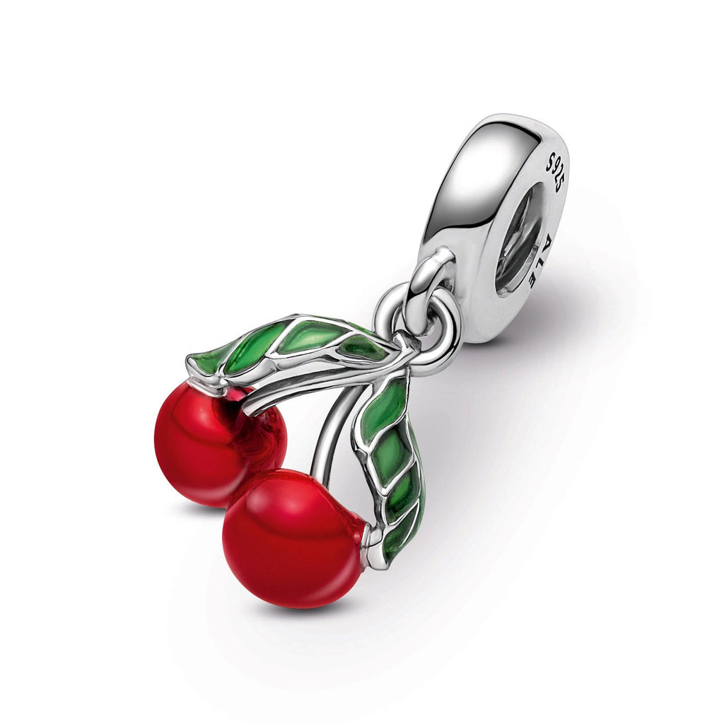 Asymmetrical Cherry Fruit Dangle Charm